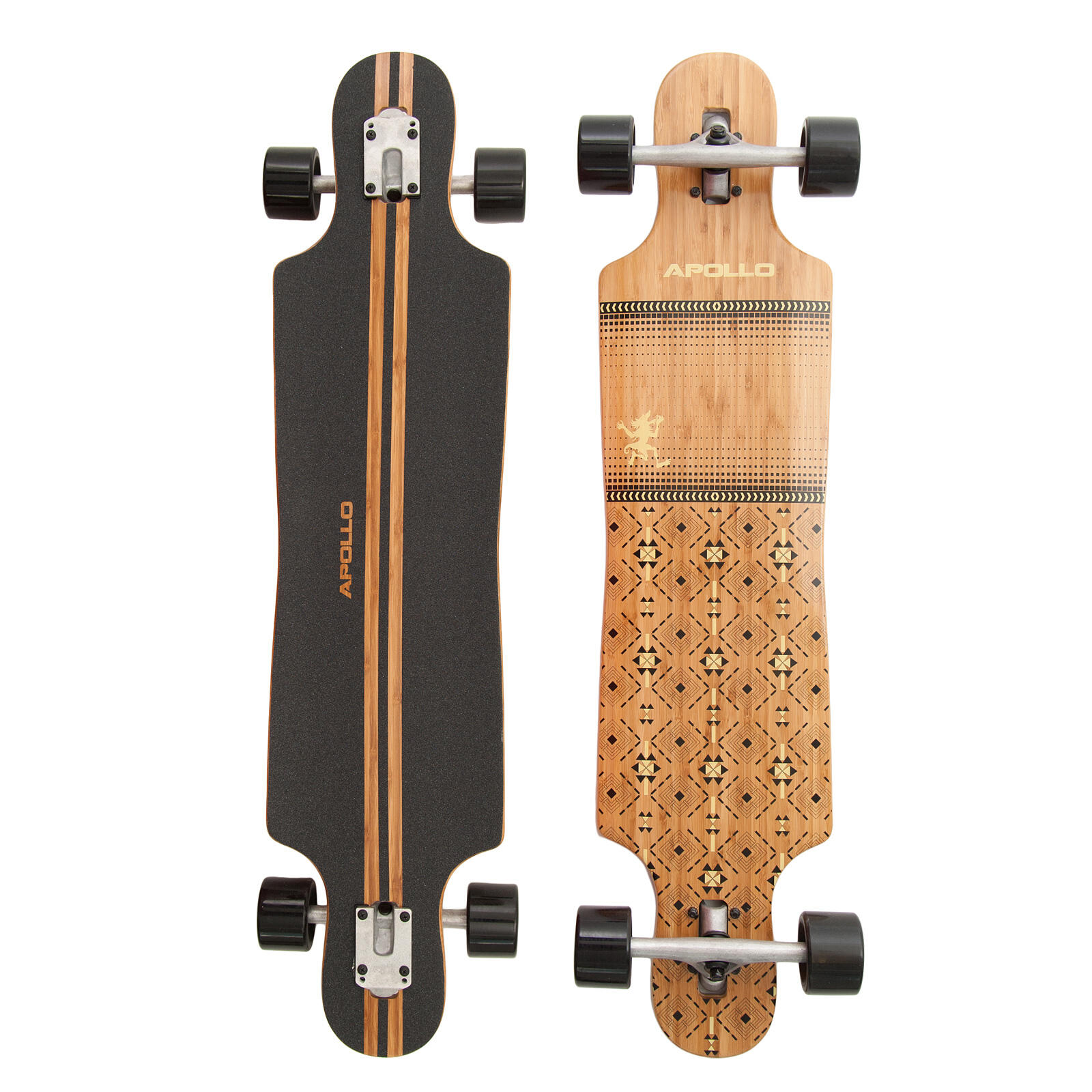 Longboard 40" Deskorolka Bambusowa dla Nastolatków i Dorosłych ABEC-9 Flex 2