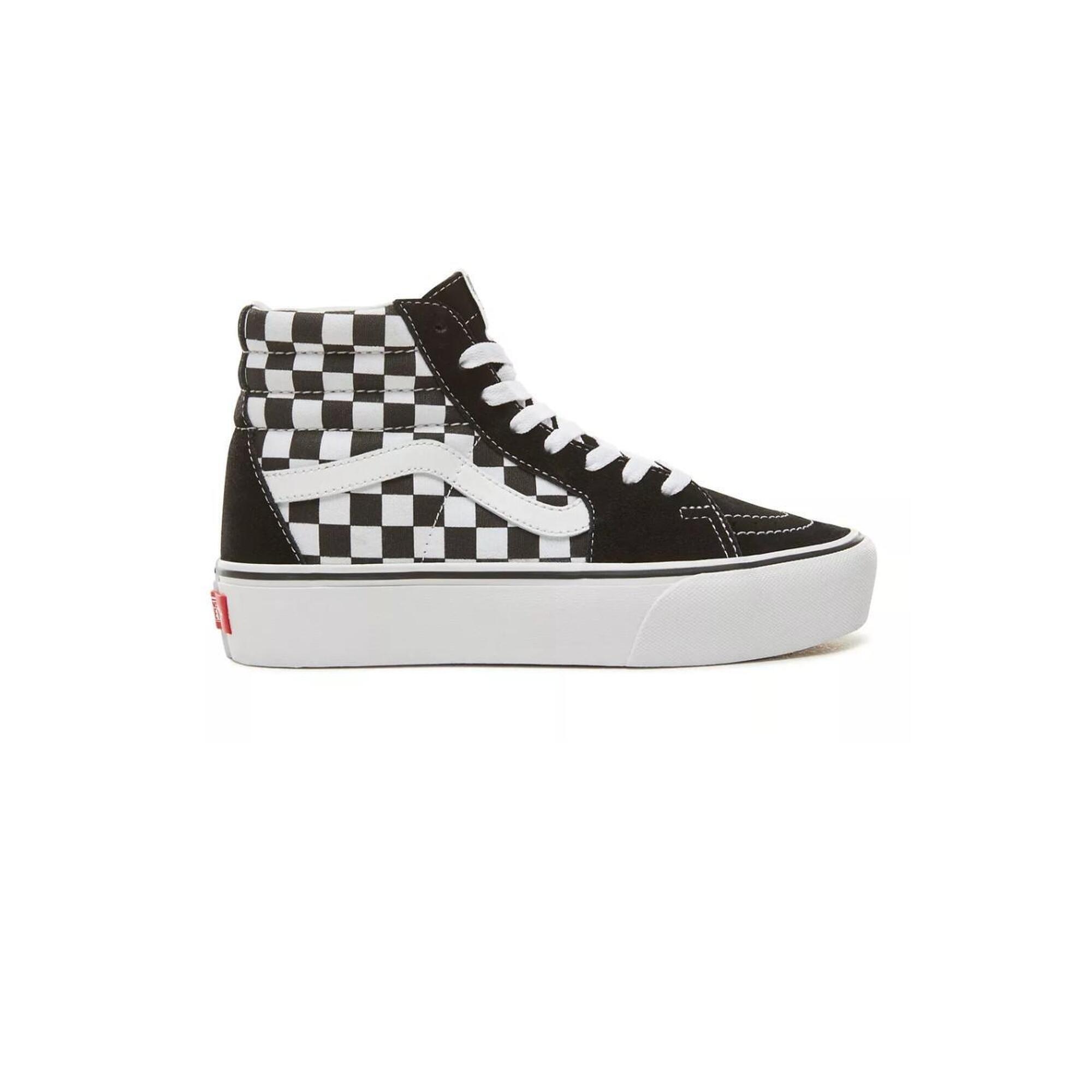 Buty Vans Checkerboard SK8-Hi Platform 2.0 Biały/Czarny