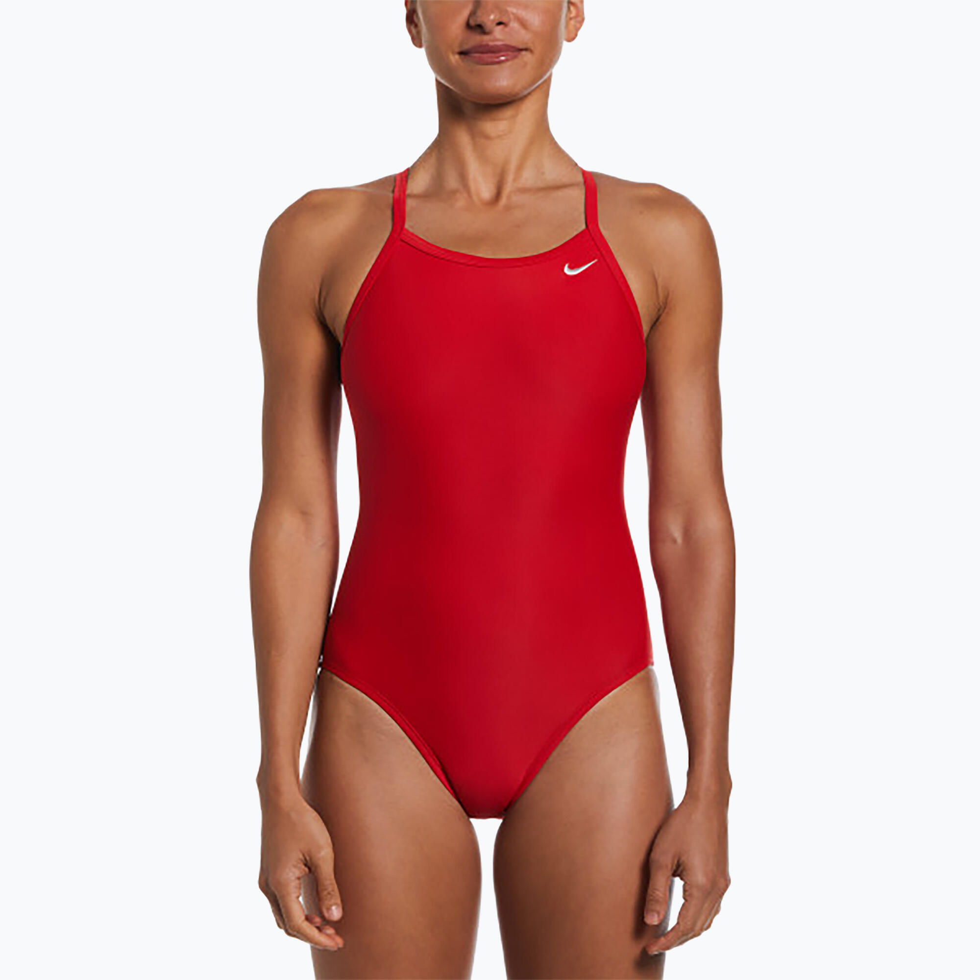 Strój pływacki jednoczęściowy damski Nike Solid Racerback university