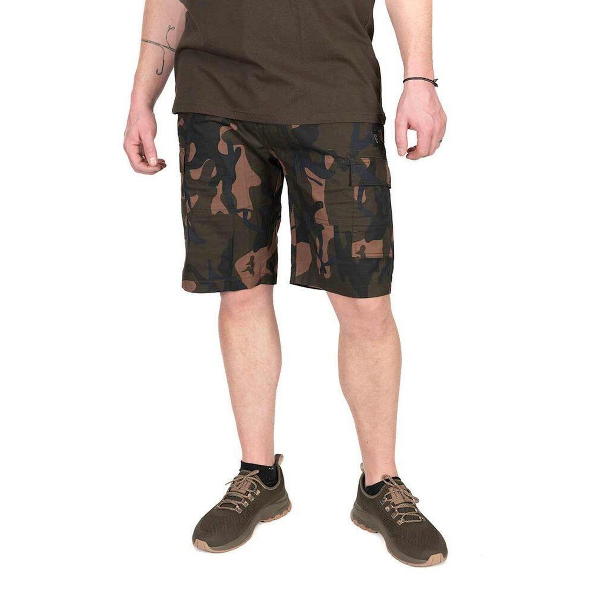 Spodenki Szorty Wędkarskie Męskie Fox Lw Camo Combat Shorts