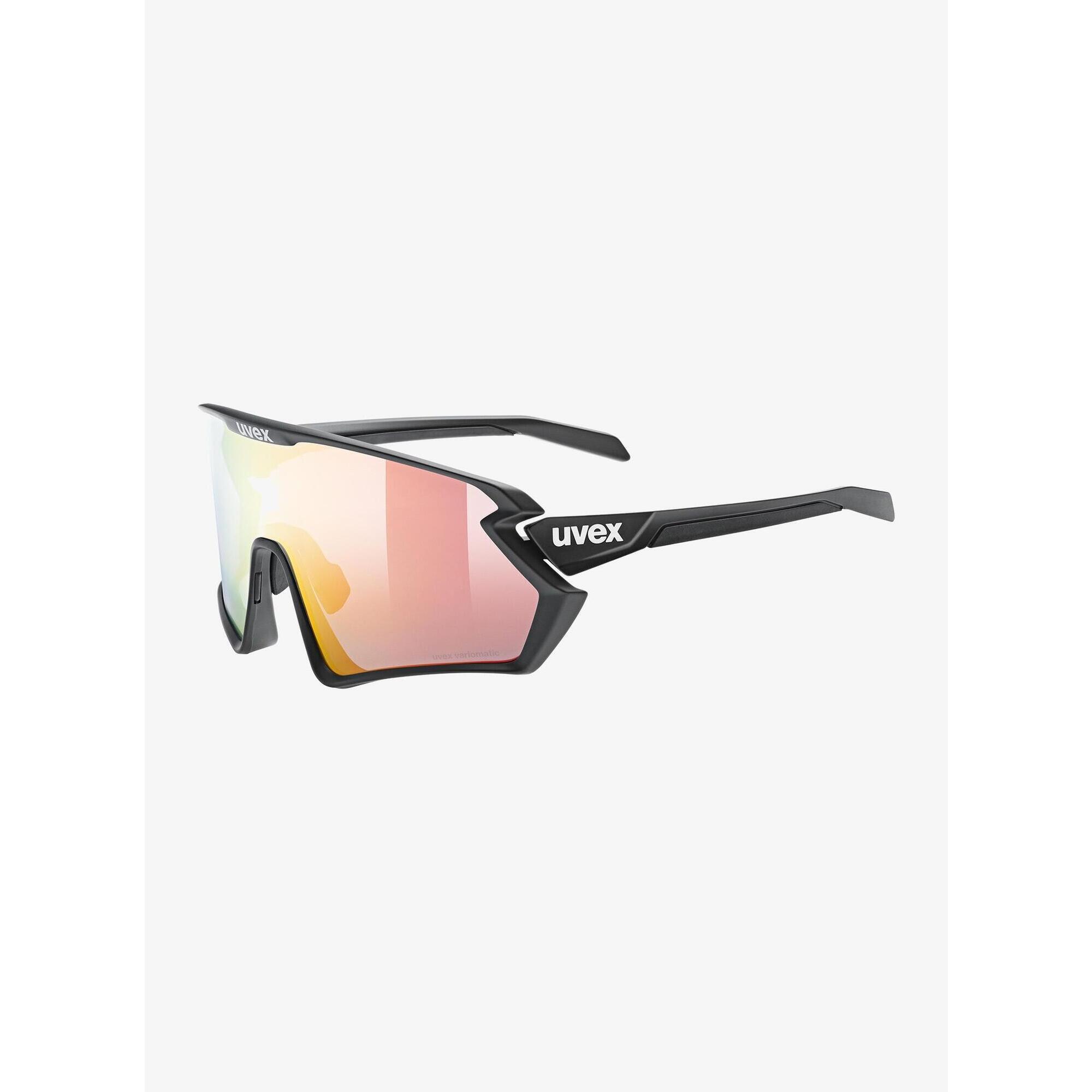 Okulary rowerowe Uvex Sportstyle 231 2.0 V - black matt/litemirror red