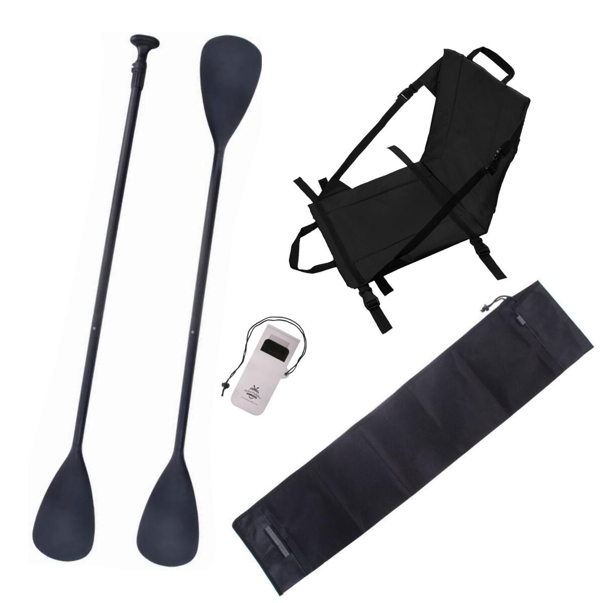 Zestaw Wiosło John Paddle V2 170-210/225cm + Siedzisko + pokrowiec + etui