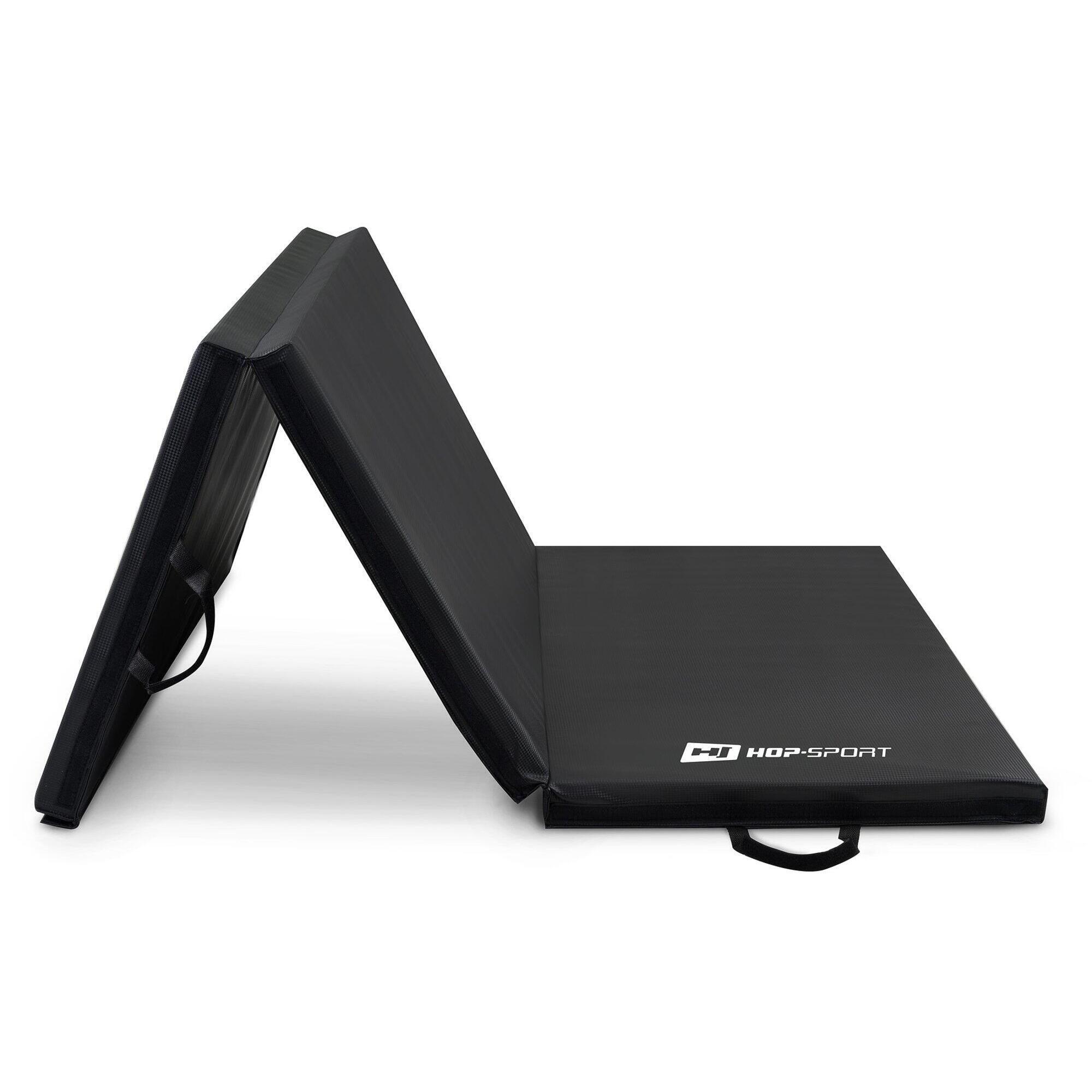 Materac gimnastyczny duży składany twardy z rzepami 5cm Hop-Sport