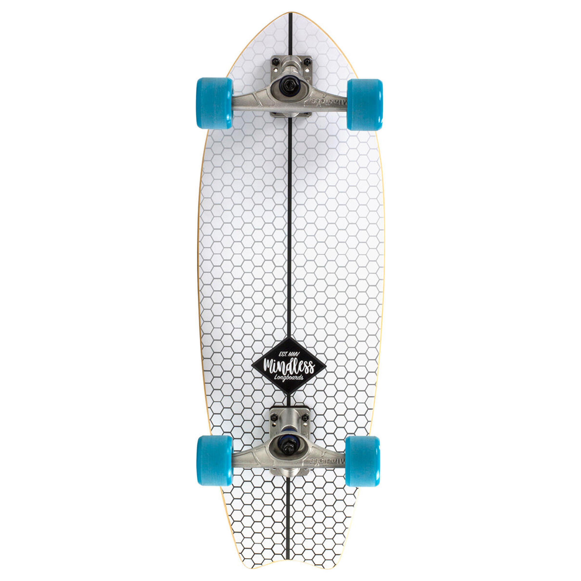 Deski Komplety Mindless Fish Tail Surfskate - 29.5" - Biały