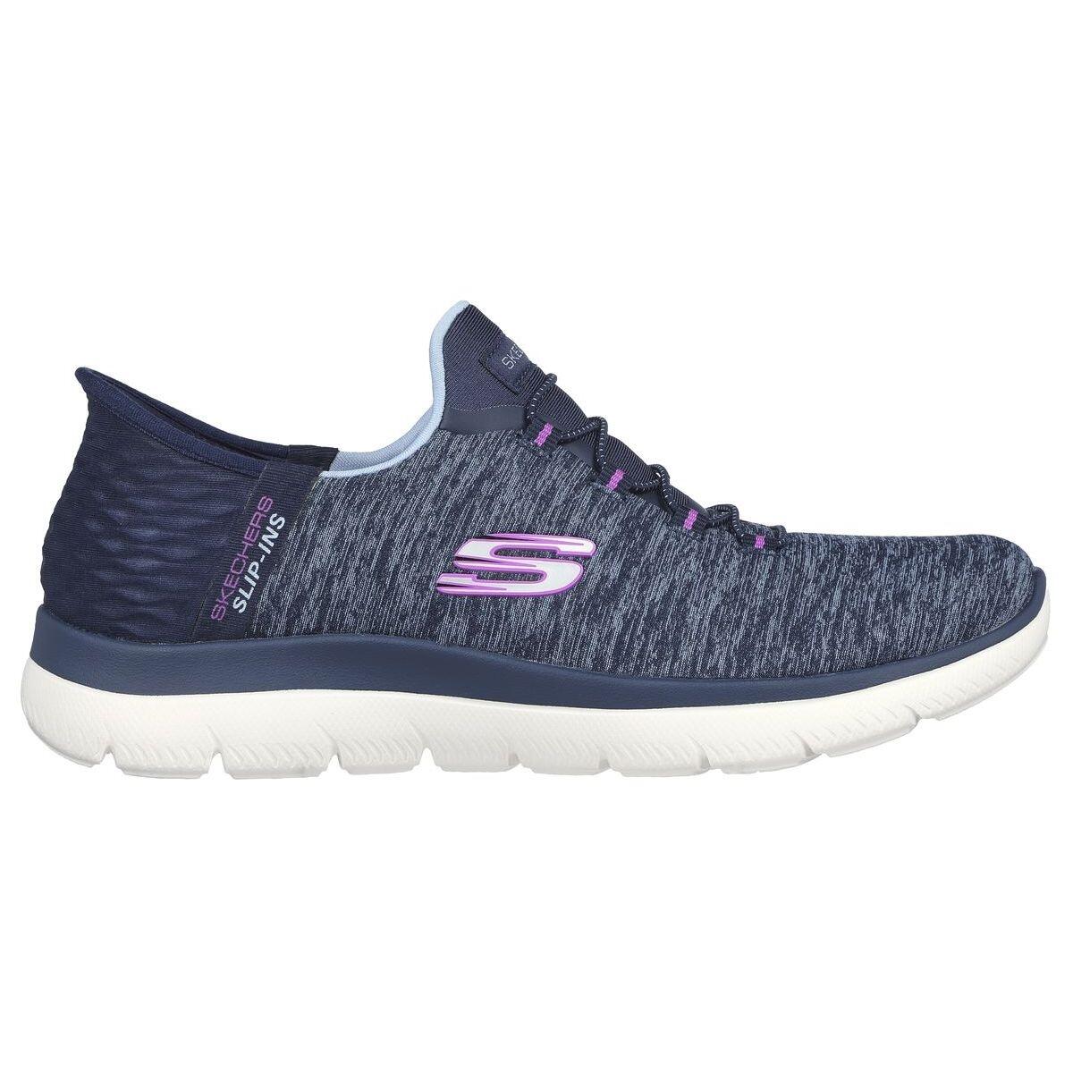 Buty SKECHERS SLIP-INS: SUMMITS- DAZZLING HAZE Niebieski