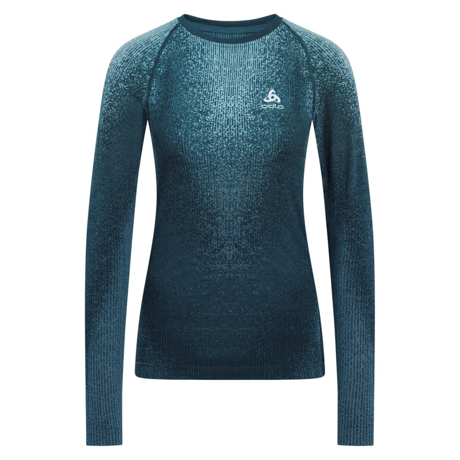 Bluza termoaktywna damska Odlo Performance Warm Blackcomb BL Top Crew Neck LS