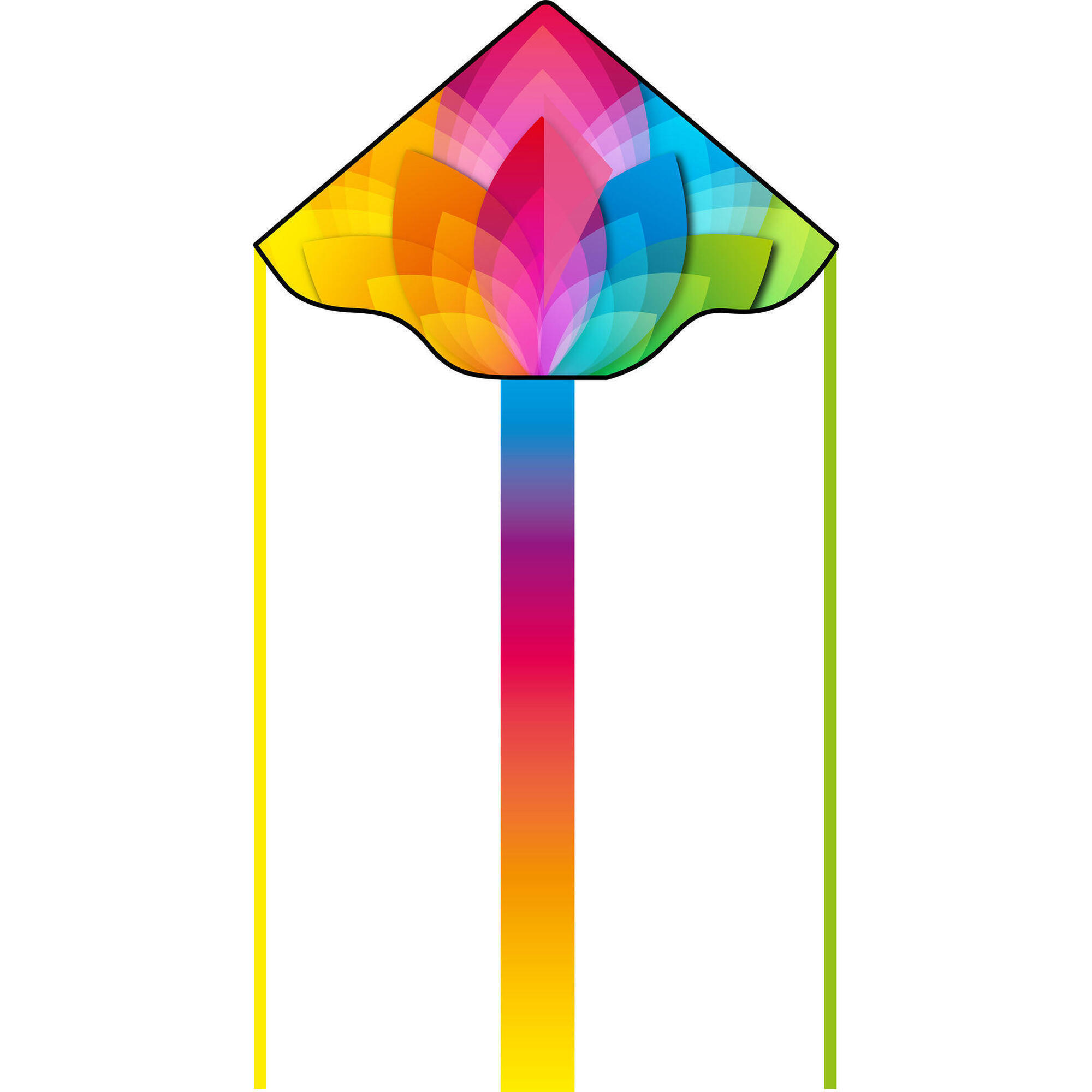 Latawiec dziecięcy HQ Simple Flyer 120 Rainbow Flower 102006 Tęcza 120 x 75 cm