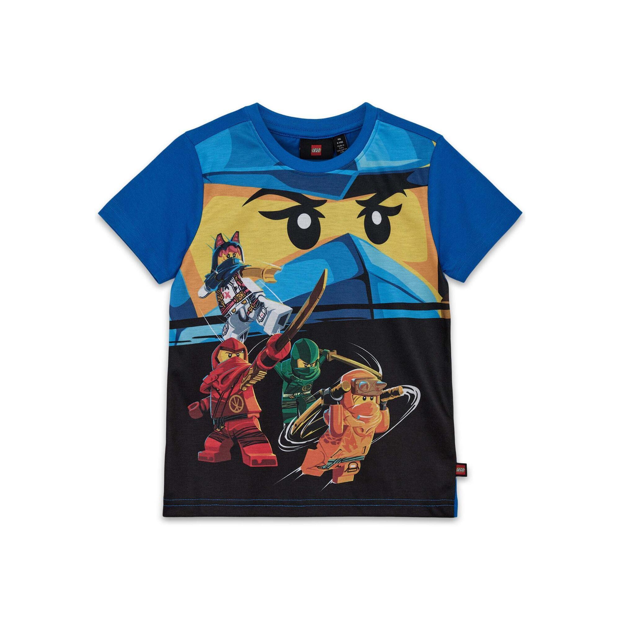 Koszulka Dziecięca Bio Bawełna LEGO Ninjago Tano 627 Niebieska