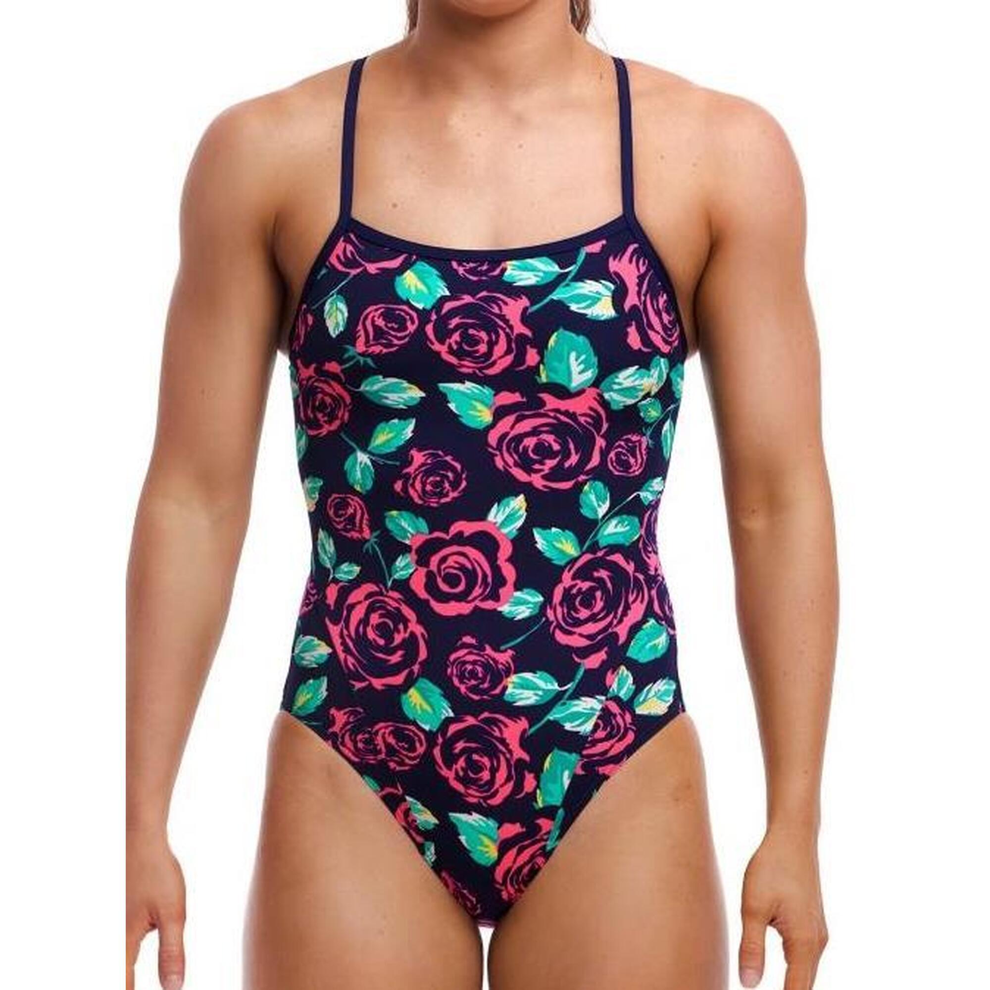 Strój do pływania FUNKITA Feeling Rosy - Single Strap