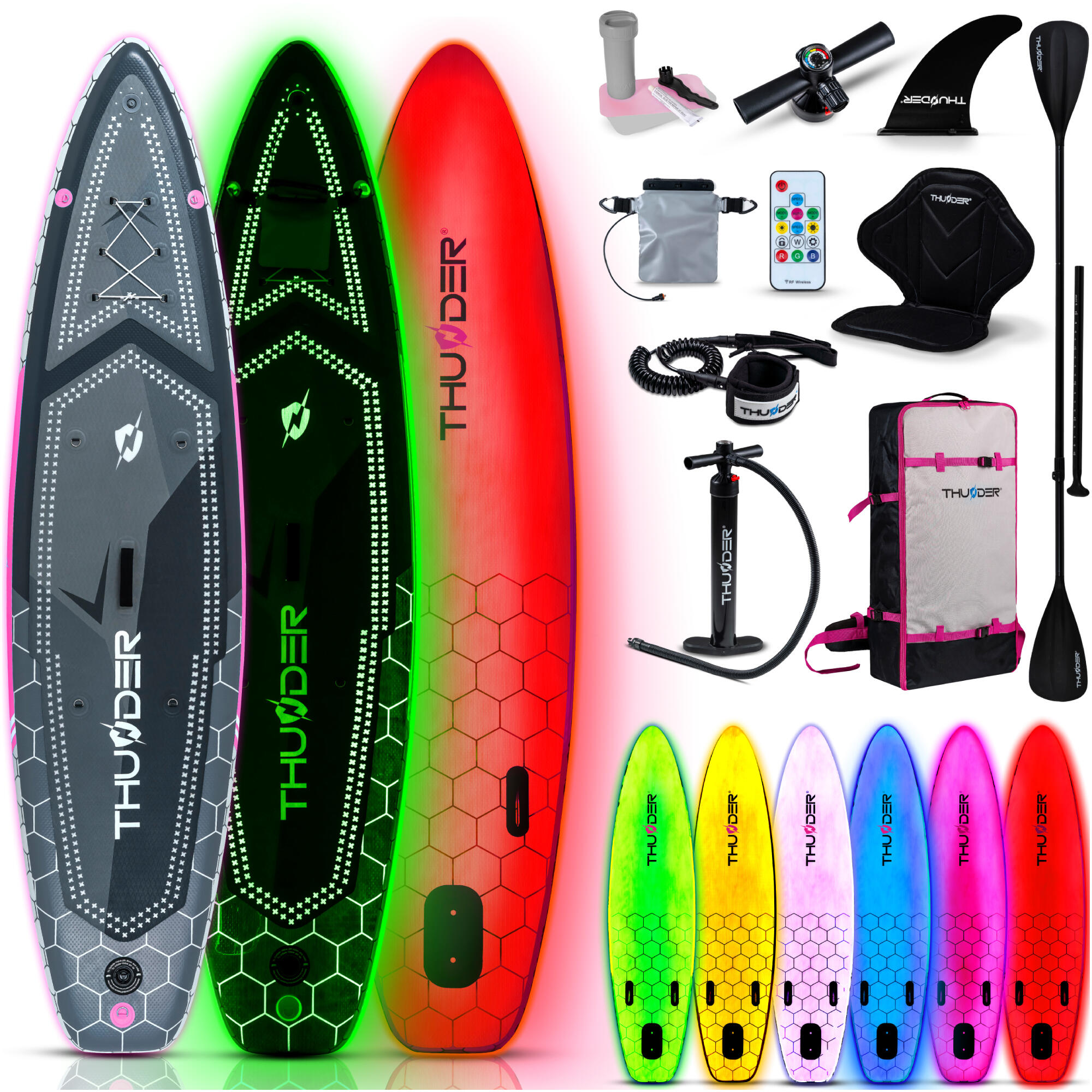 Deska SUP pompowana akcesoria THUNDER MOSSA 320cm