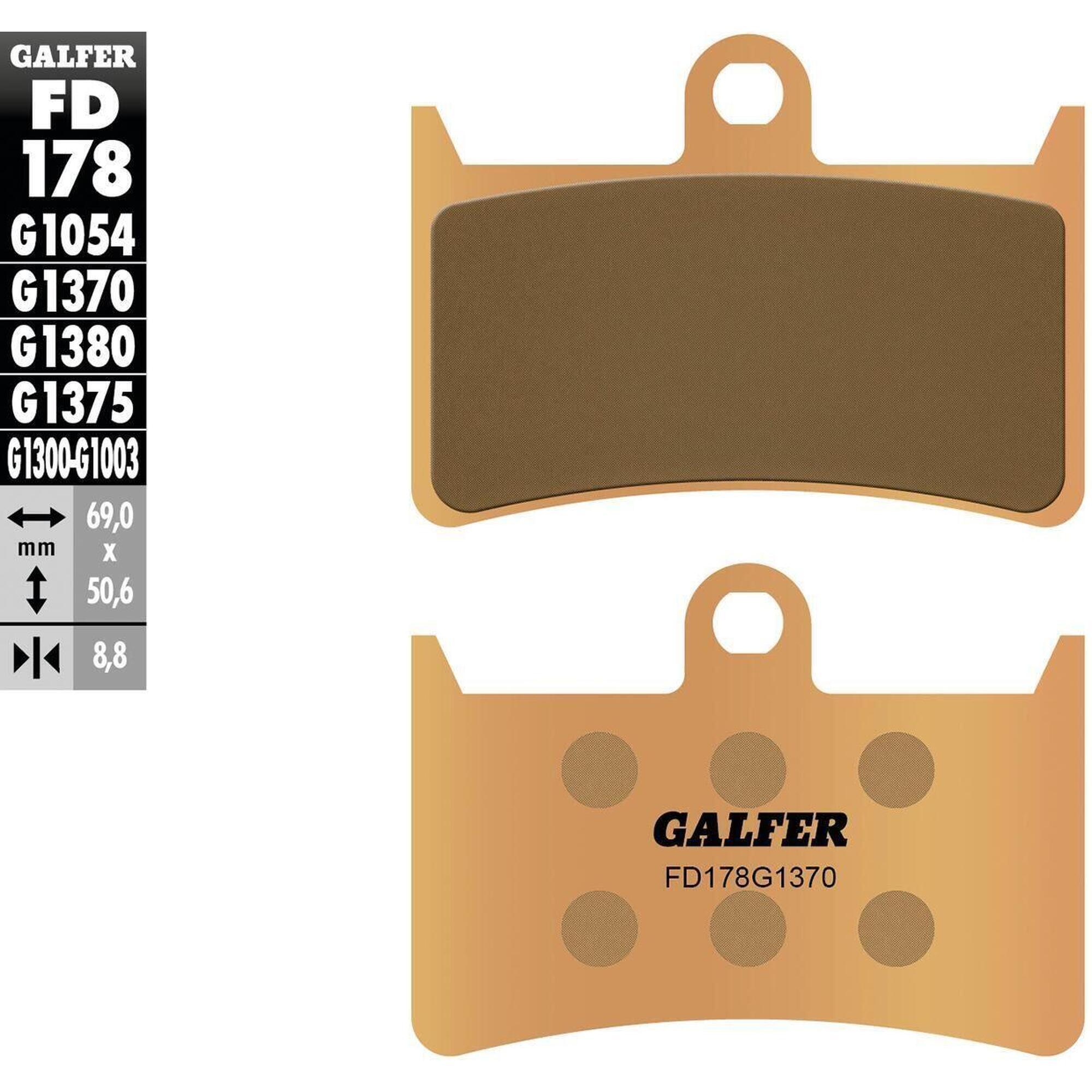 Klocki hamulcowe Galfer FD178 G1370 z metalu sinterowanego