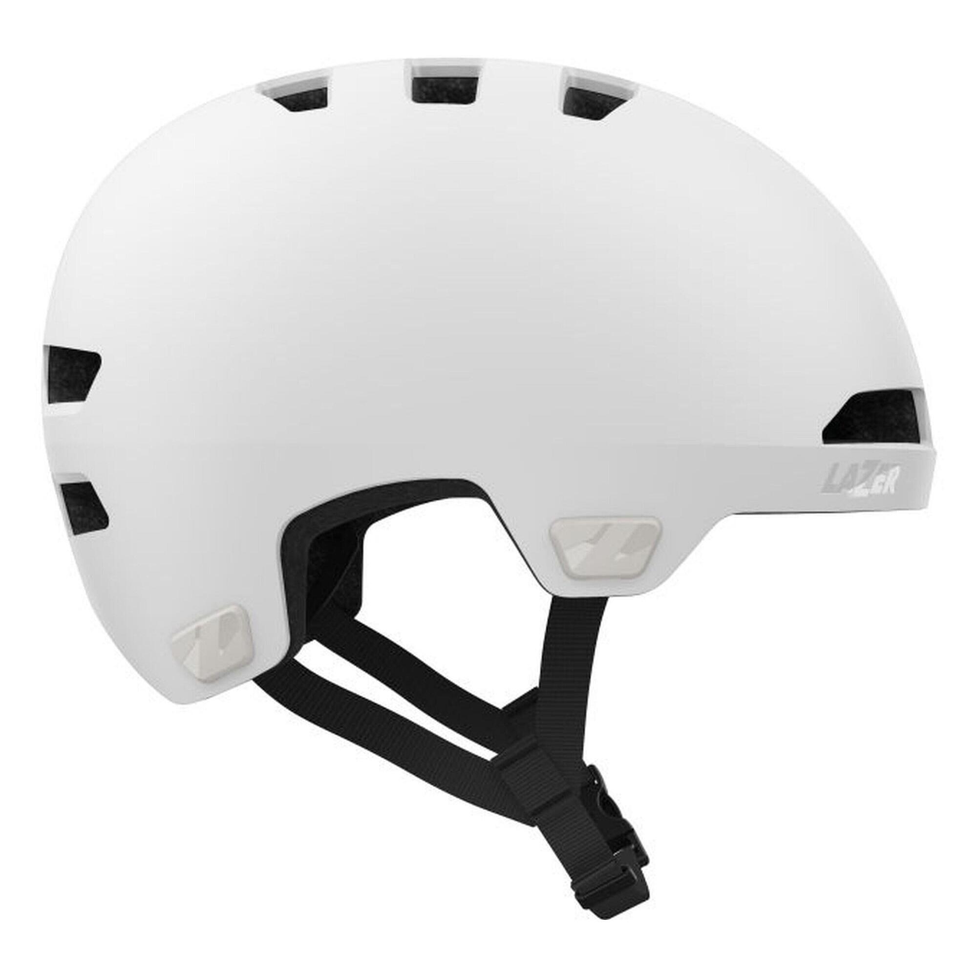 Dziecięcy kask rowerowy Maze Jr KinetiCore, matowy biały