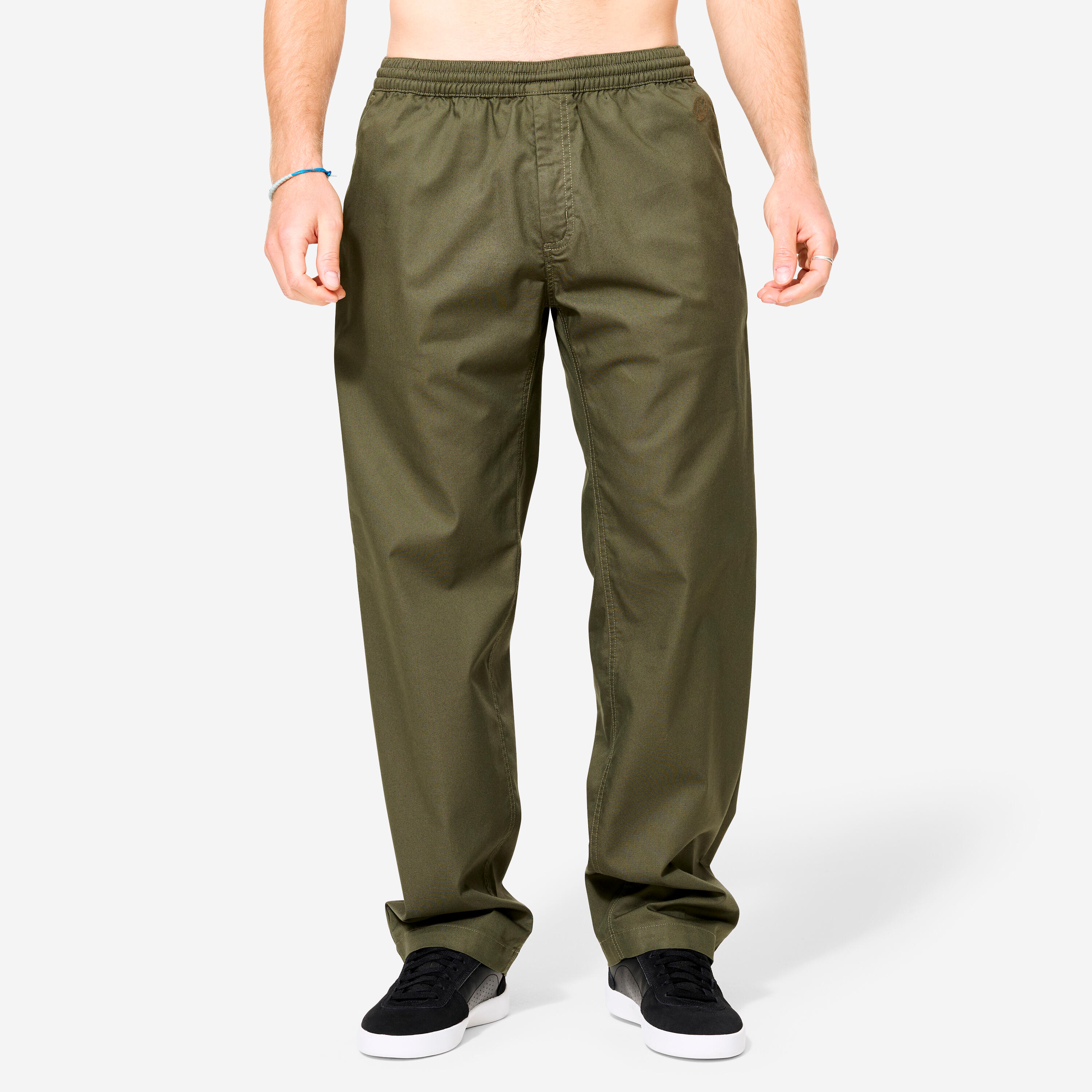 Spodnie chinos na deskorolkę CN500 Light khaki