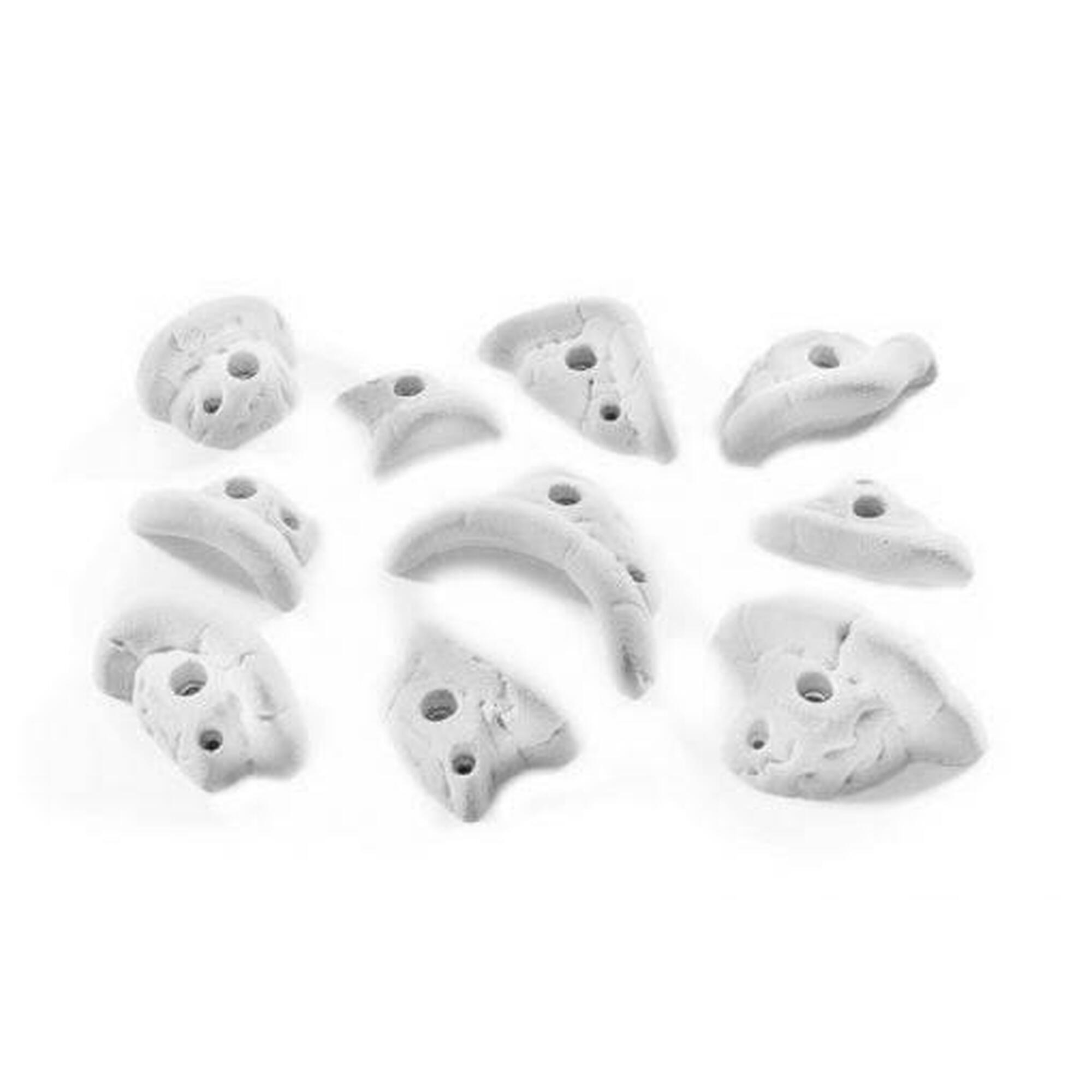 Chwyty wspinaczkowe Odyseusz M 5 szt. - biały