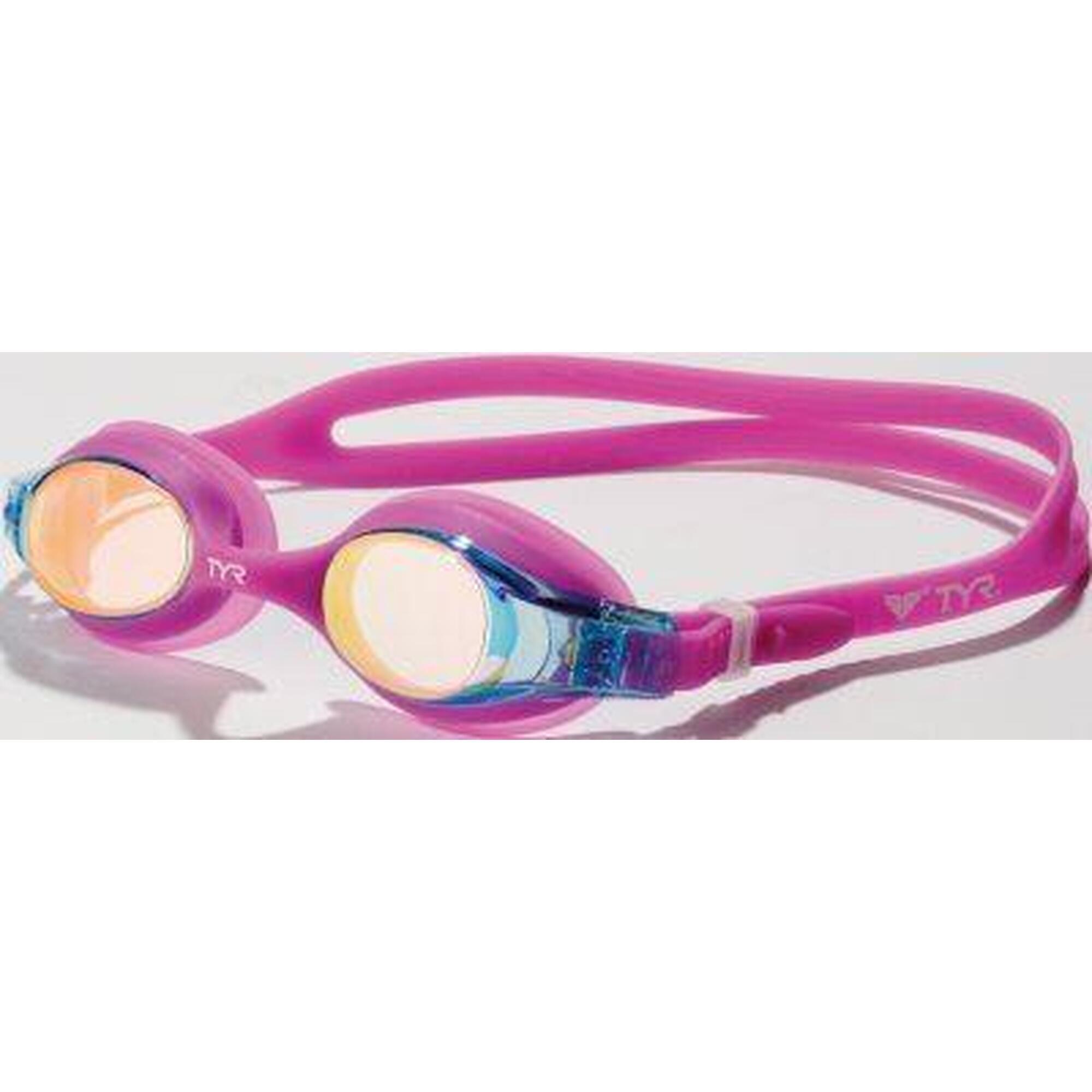Okularki pływackie dziecięce z powłoką lustrzaną TYR Swimple mirro