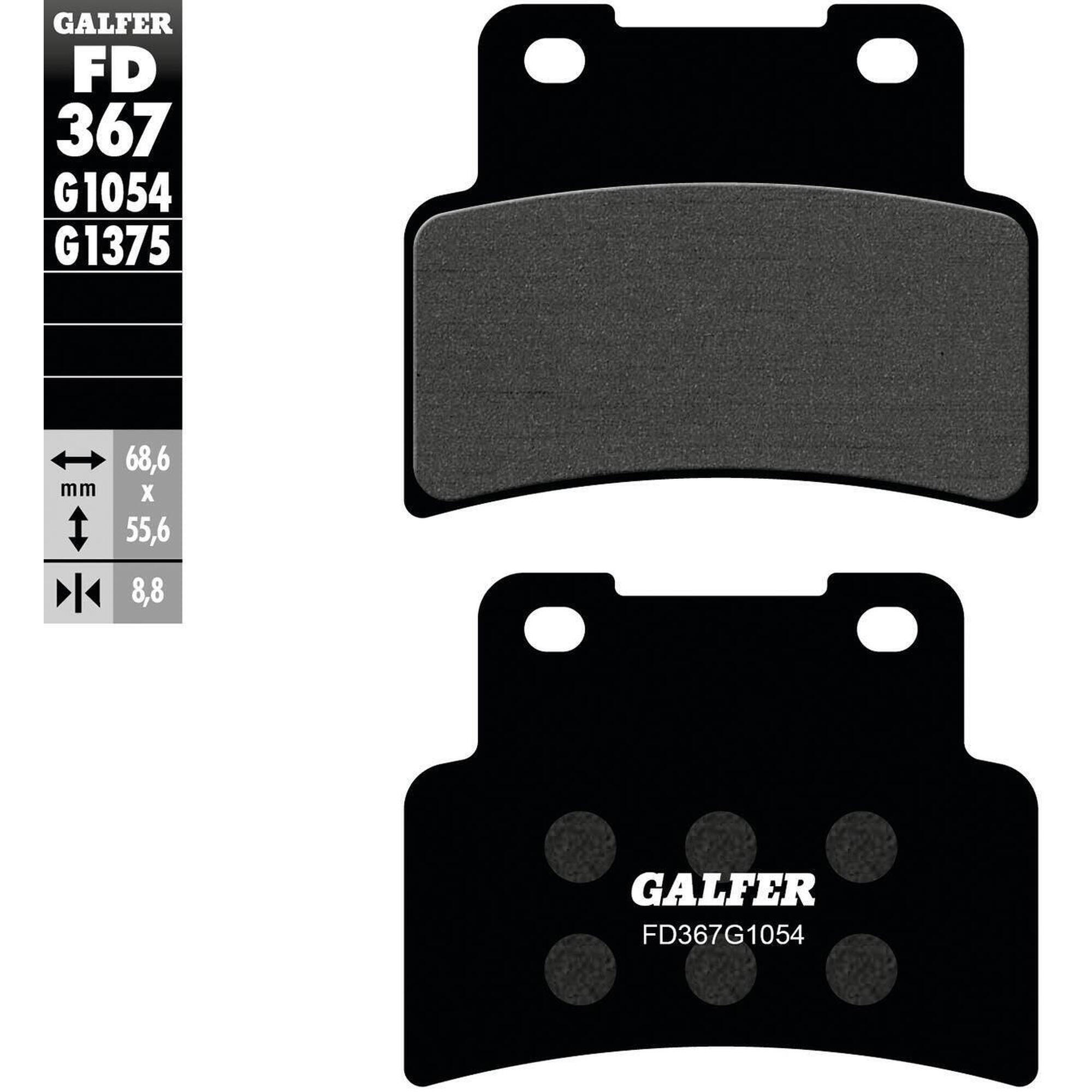 Klocki hamulcowe Galfer FD367 G1054 - Organiczne do jazdy miejskiej