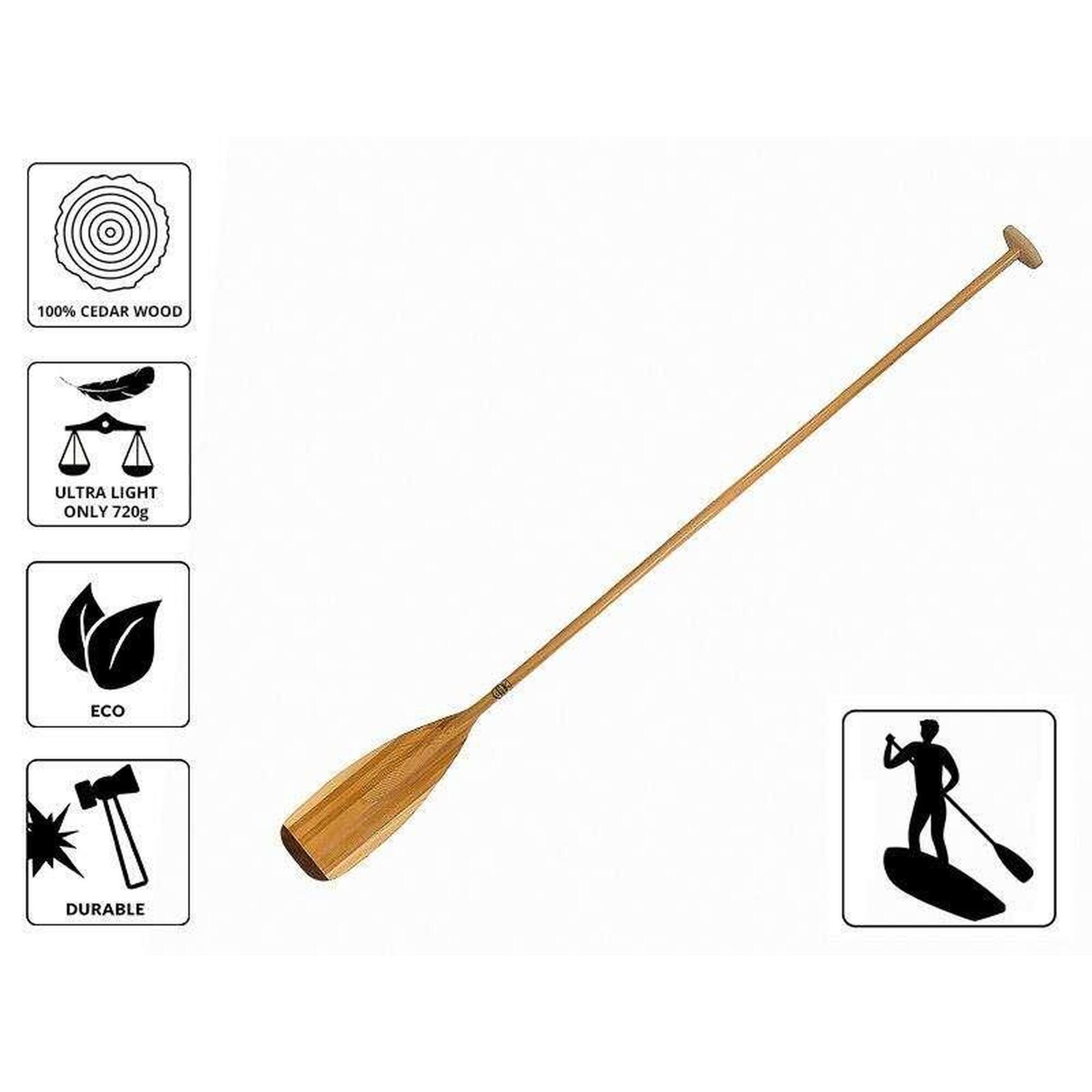 Wiosło SUP John Paddle "Cedar" Cedrowe Docinane 205cm 205 cm