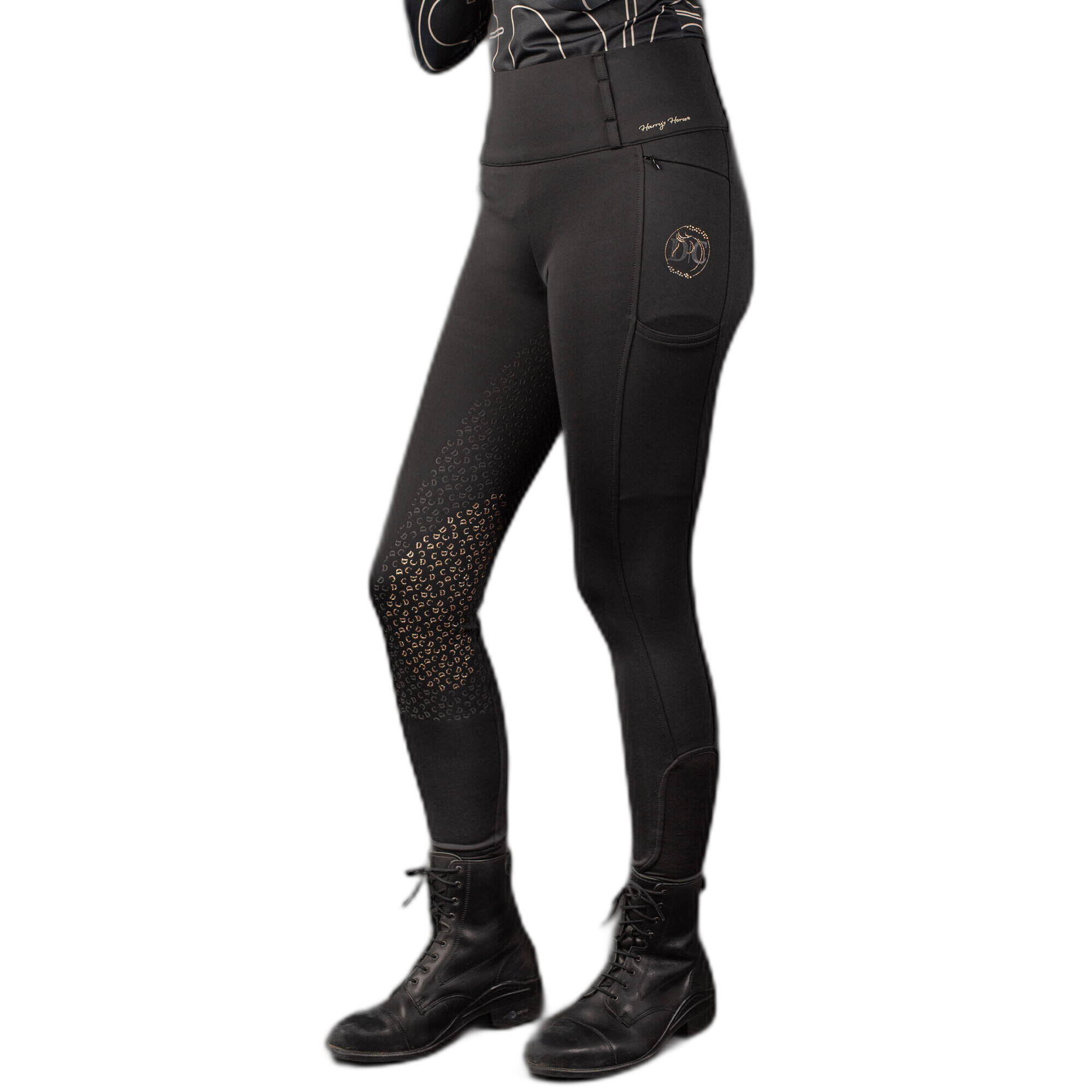 Damskie legginsy jeździeckie z pełną przyczepnością Harry's Horse Denici Cavalli