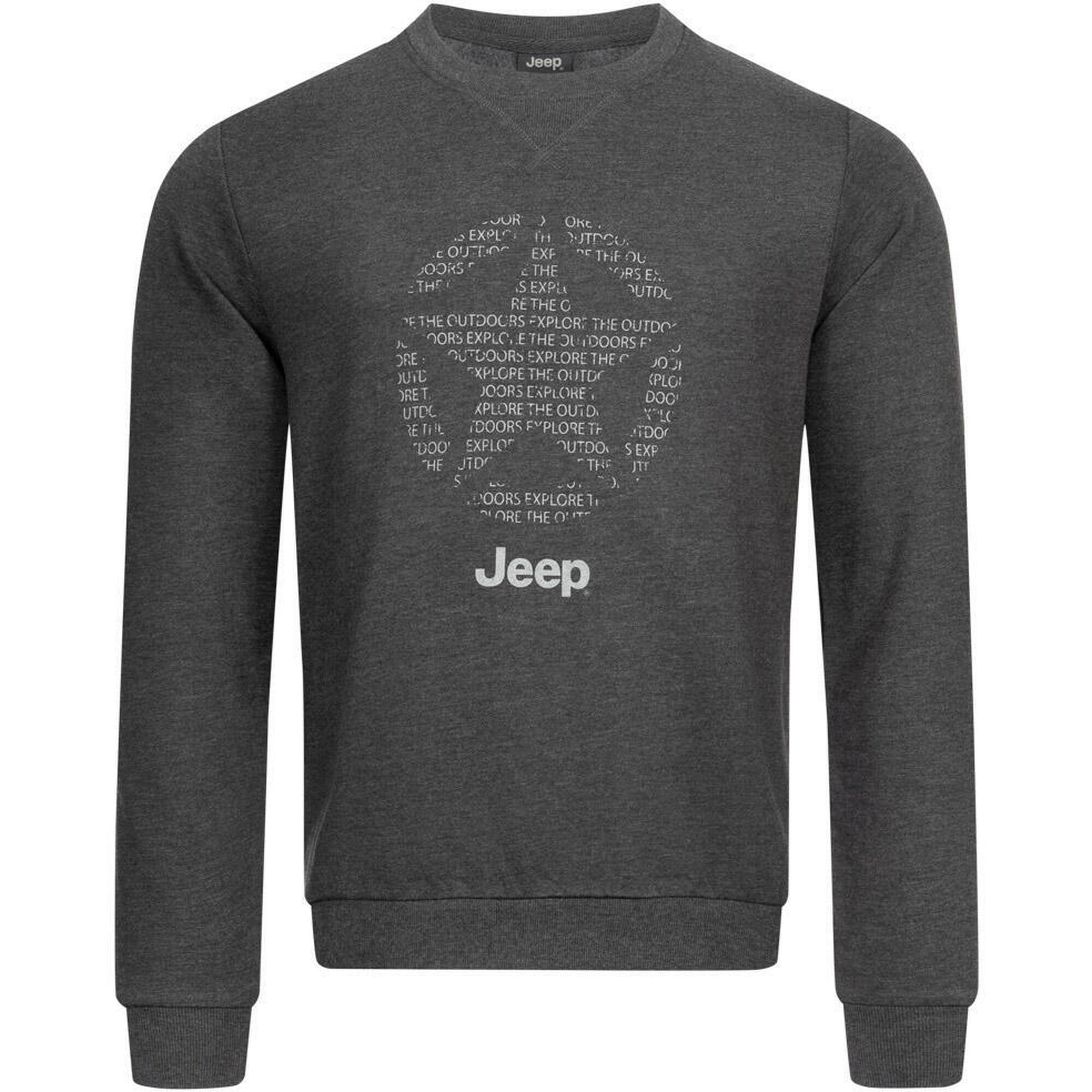 Bluza Jeep® dla mężczyzn z okrągłym dekoltem i gwiazdkowym wzorem