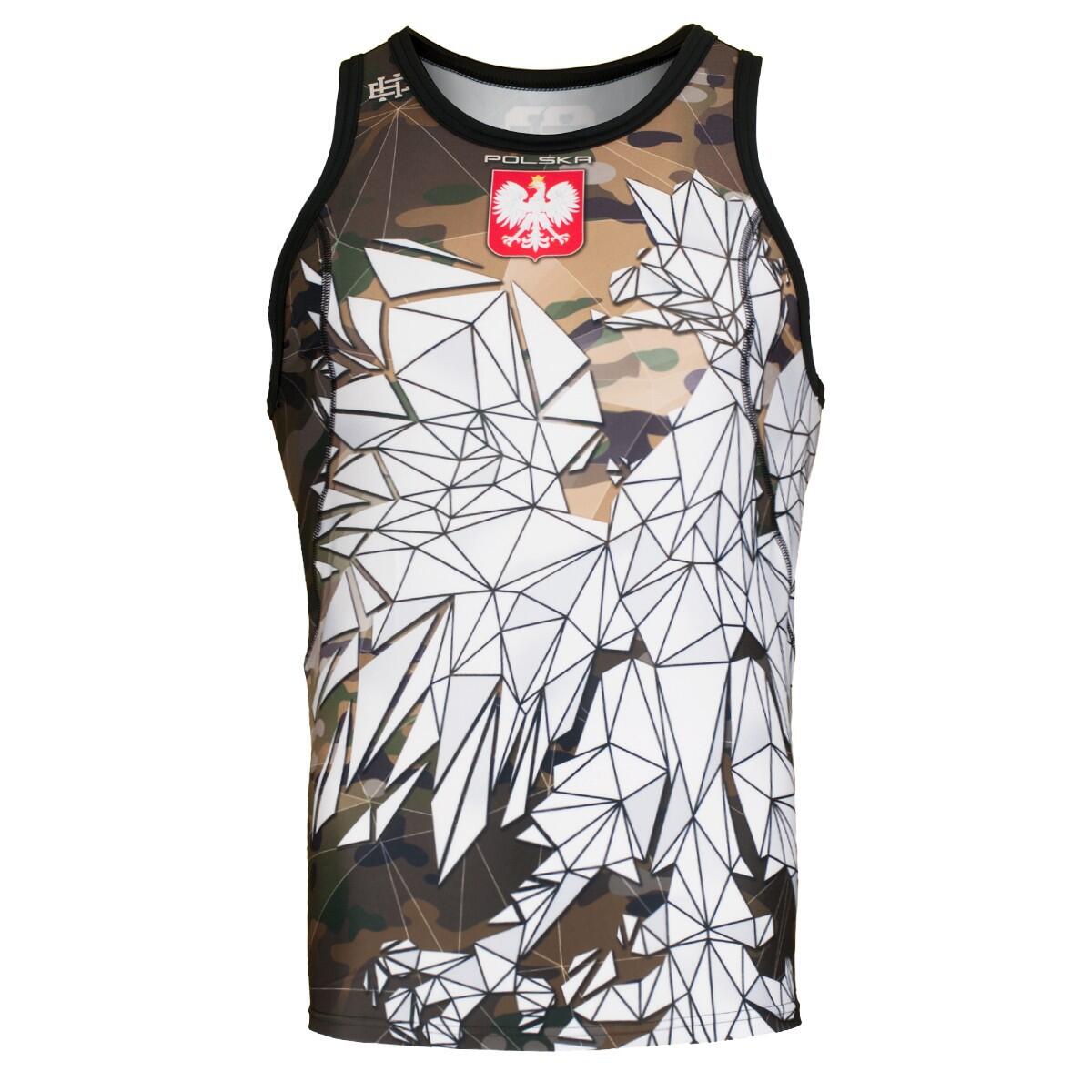 Koszulka sportowa bez rękawów męska Tank top rashguard EXTREME HOBBY POLSKA CAMO