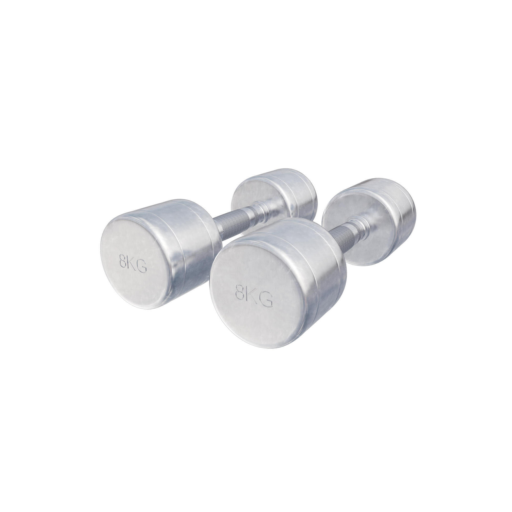 Hantla chromowana 2x8 kg- Komplet hantle stałe profesjonalne Gorilla Sports