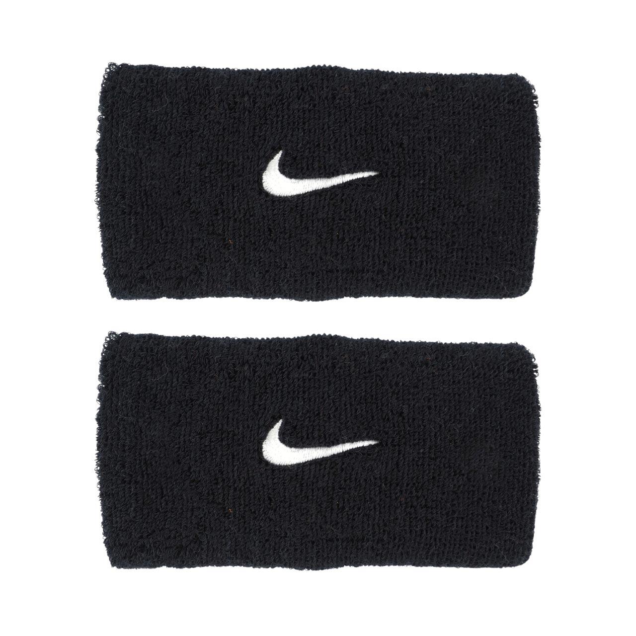 Frotki na rękę Nike Swoosh Wristbands 2 szt. czarne N1012406010OS