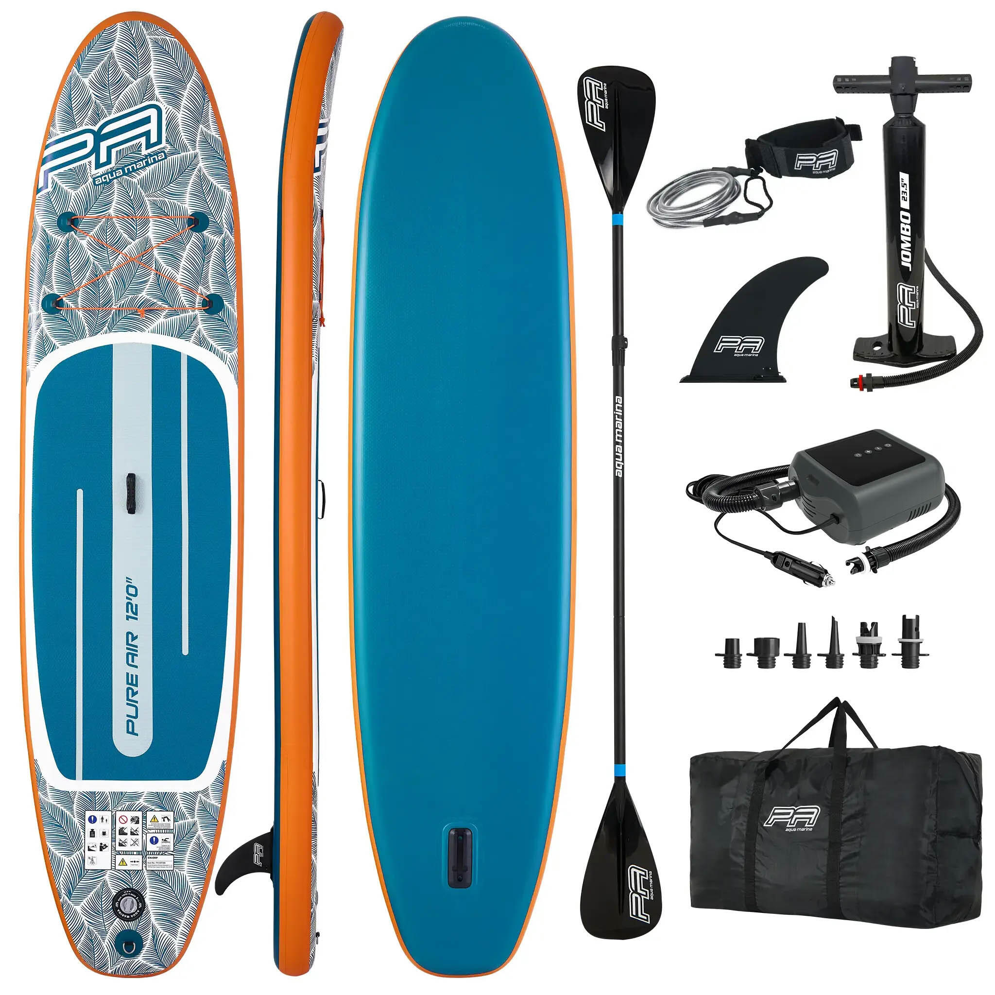 Deska SUP Pompowana Aqua Marina Pure Air Tropic 12'0" 366 cm + Pompka PBG 6