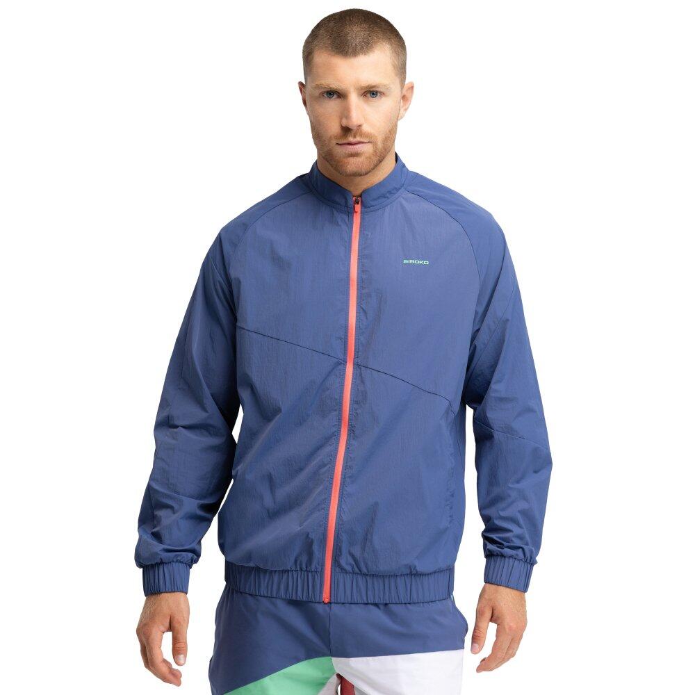 Męska kurtka do gry w padla sport.padel Siroko Backspin Blue