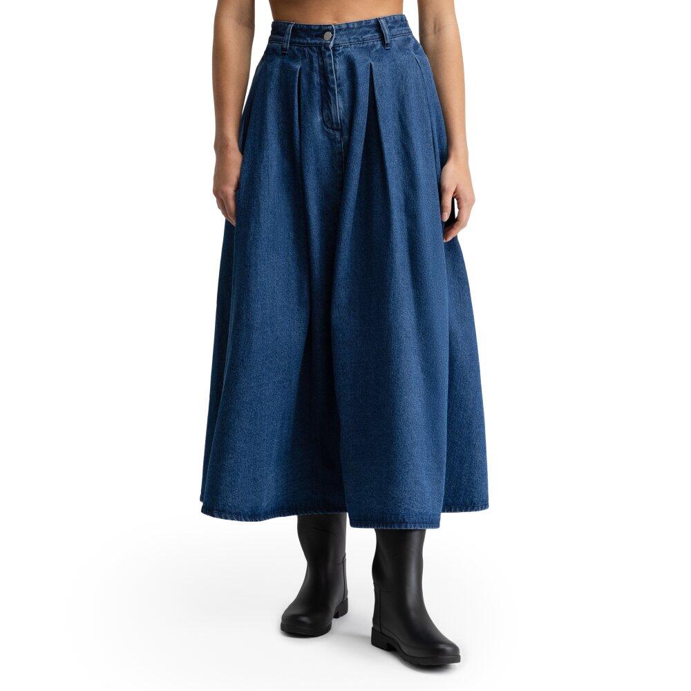 Damska dżinsowa długa spódnica Siroko Alamo-W Blue
