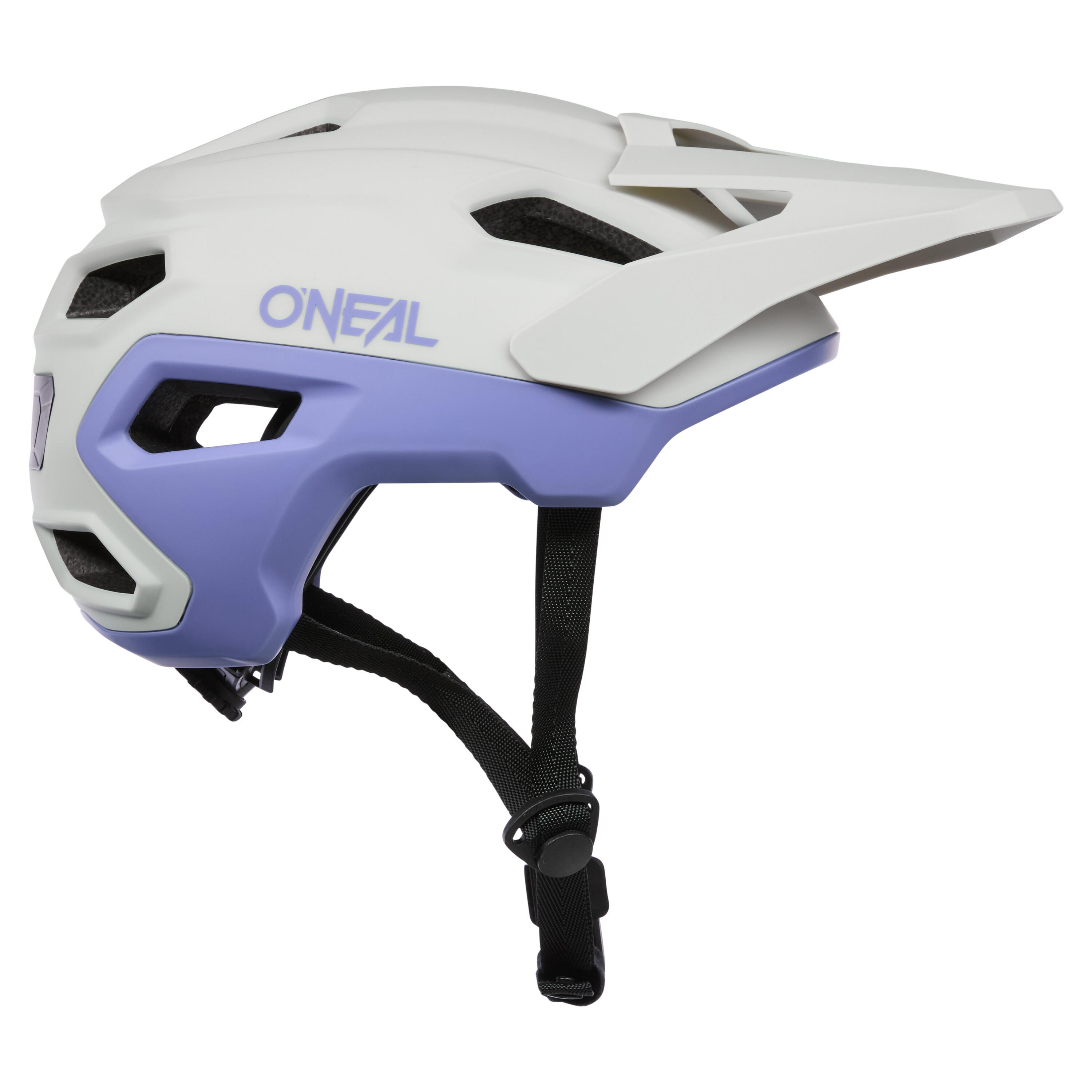 Kask rowerowy MTB TRAILFINDER EVO SOLID, biały/fioletowy