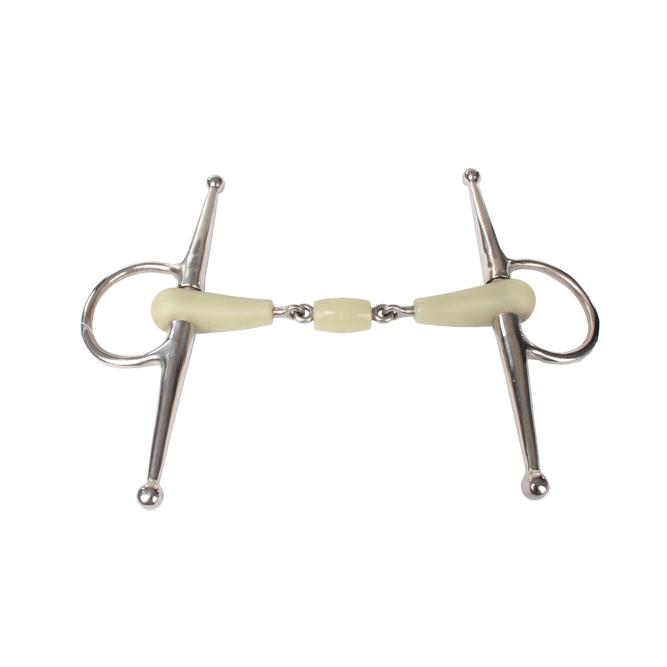 Bit igłowy dla konia o pełnym policzku z podwójnym uszczelnieniem o smaku jabłka