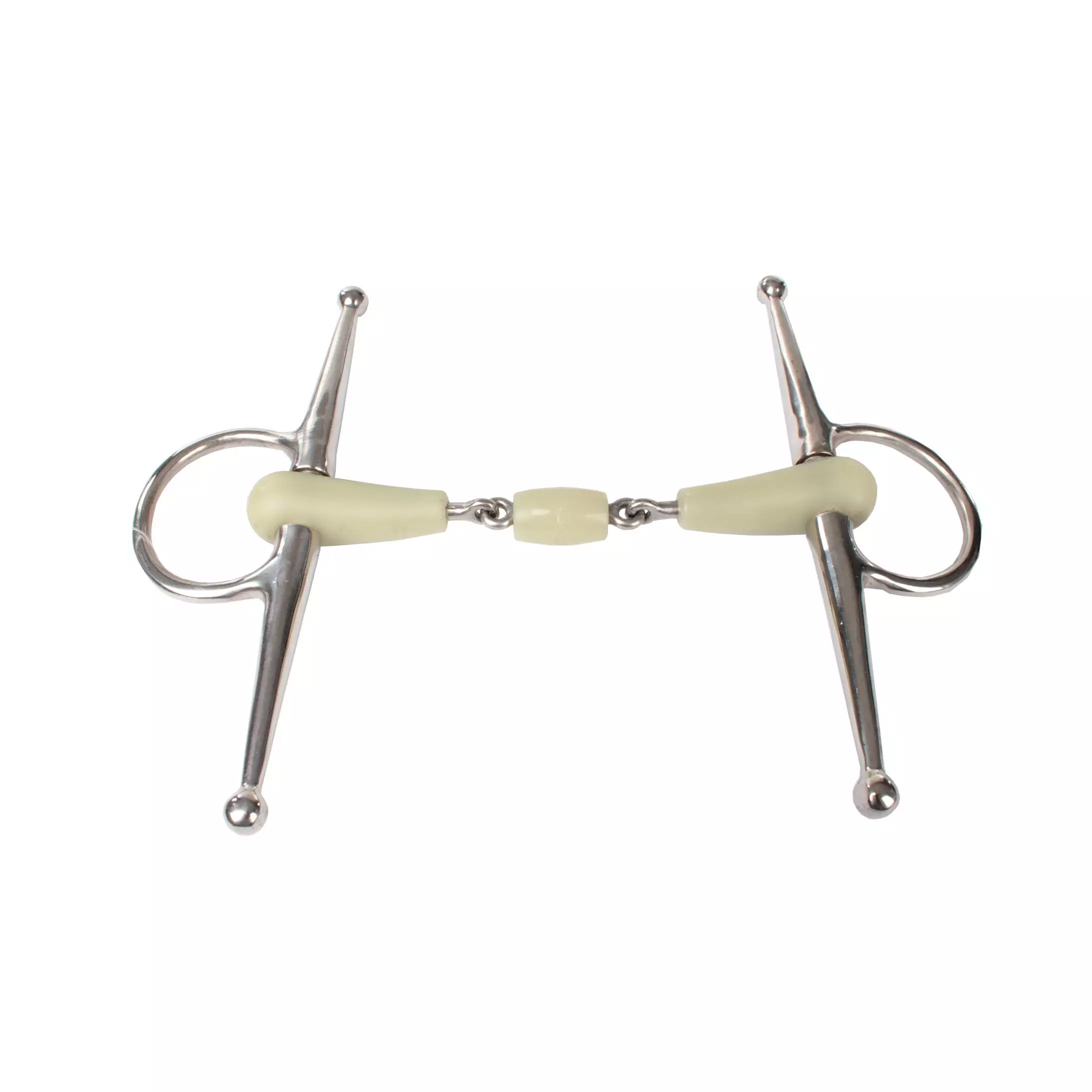 Bit igłowy dla konia o pełnym policzku z podwójnym uszczelnieniem o smaku jabłka