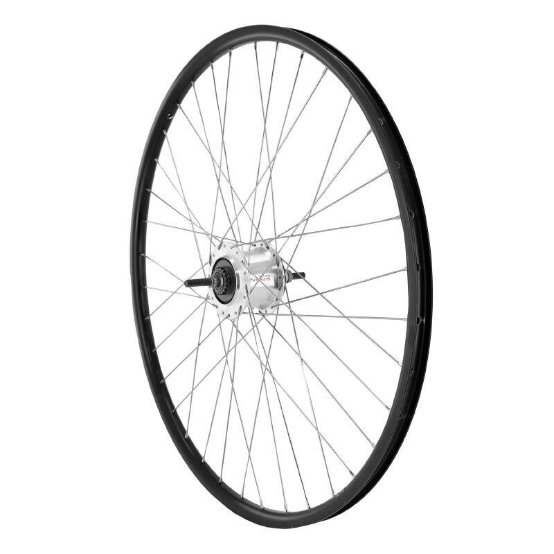 Koło tylne aluminiowe dwuścienne piasta bęben hamulcowy szprychy stal nierdzewna