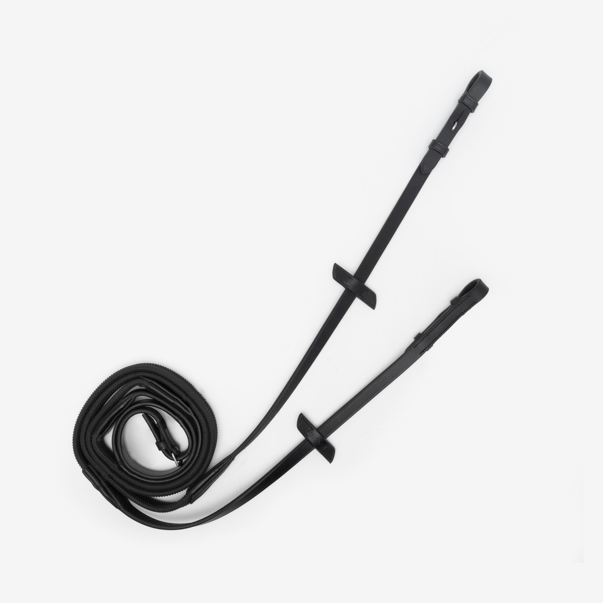 Wodze Fouganza Grip dla konia i kuca skórzane