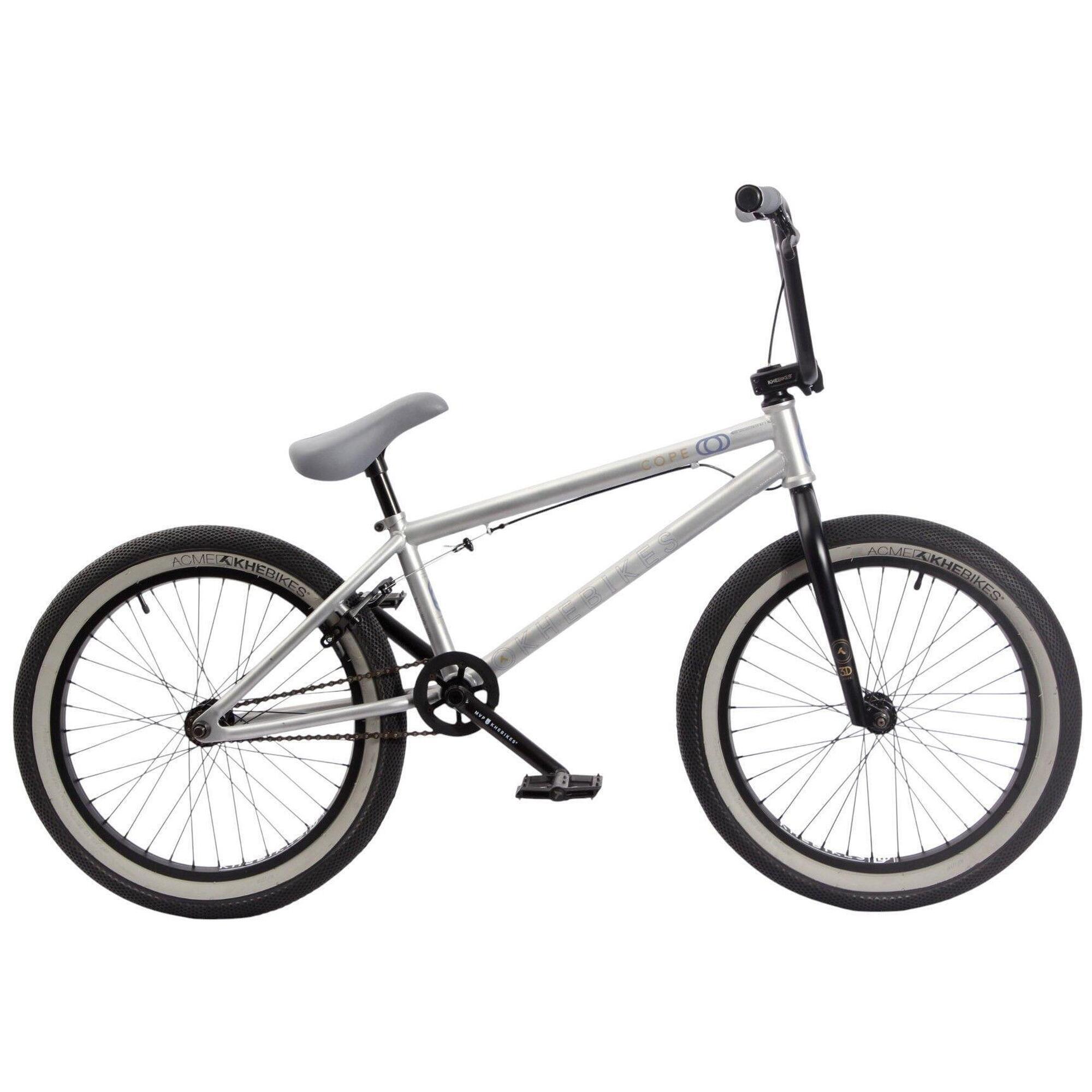 Rower BMX dla dorosłych srebrny COPE 20 cali 11,1 kg