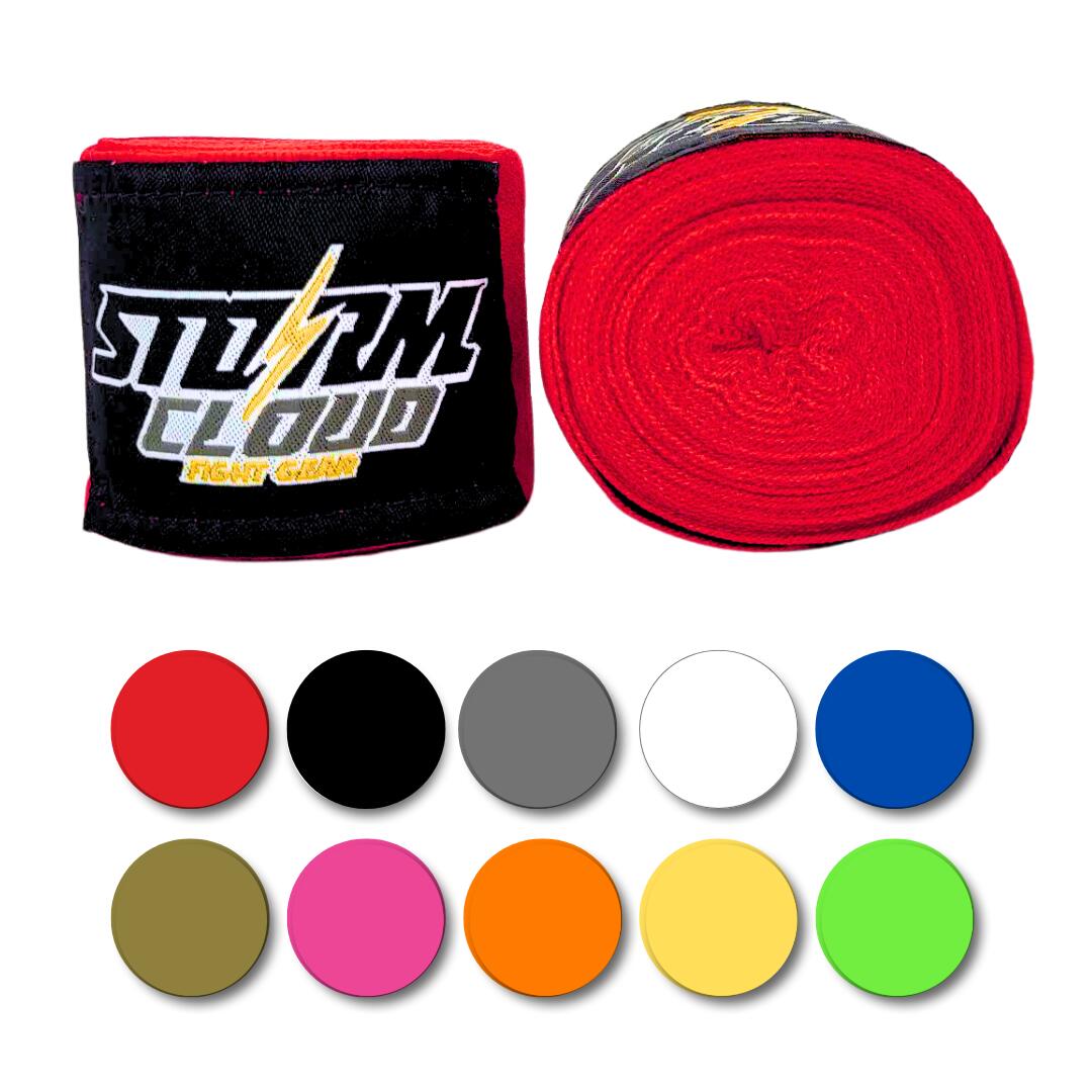 Bandaże owijki bokserskie MMA elastyczne StormCloud HW 1 Czerwony 2,5