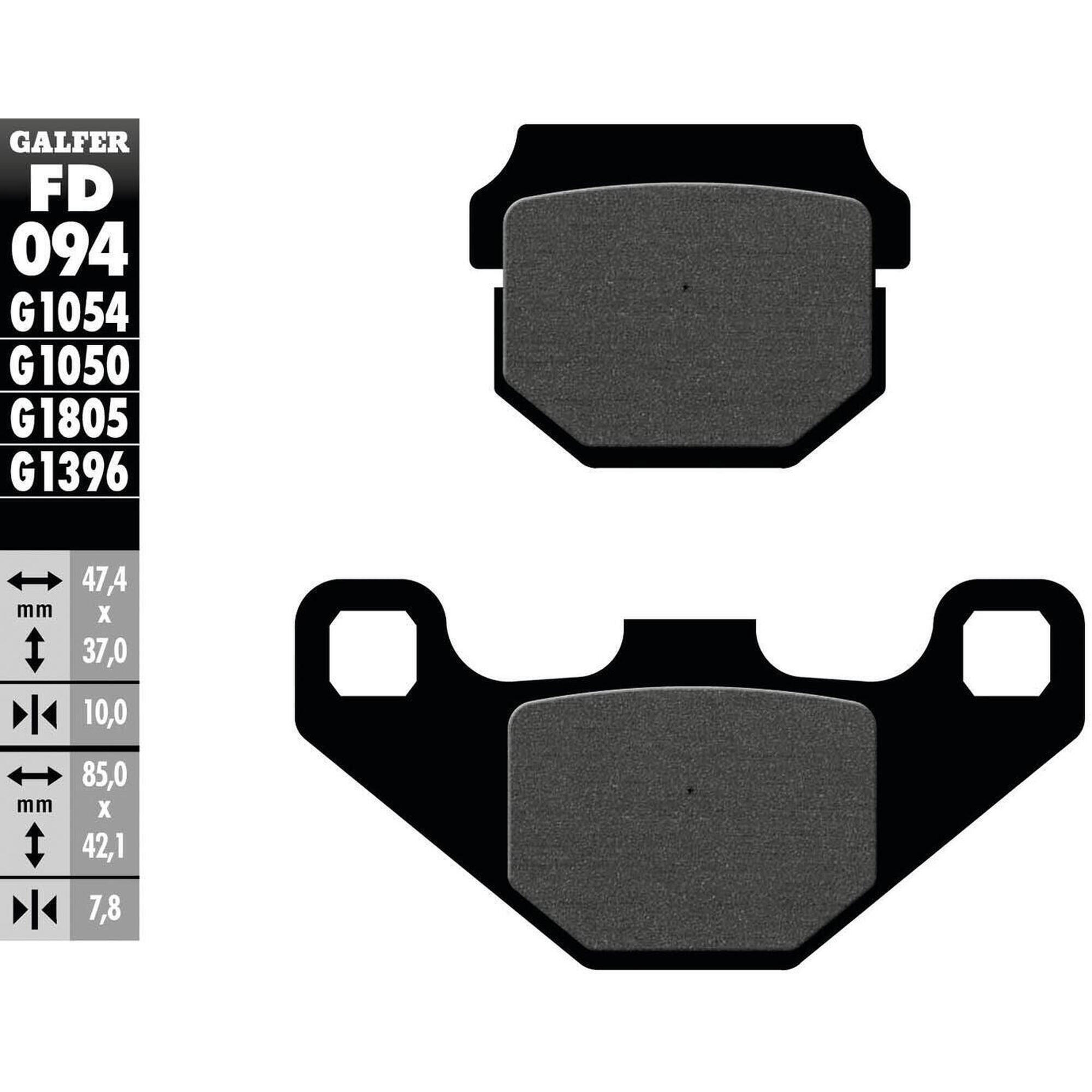 Klocki hamulcowe Galfer FD094 G1054 Organiczne do Rowerów Miejskich