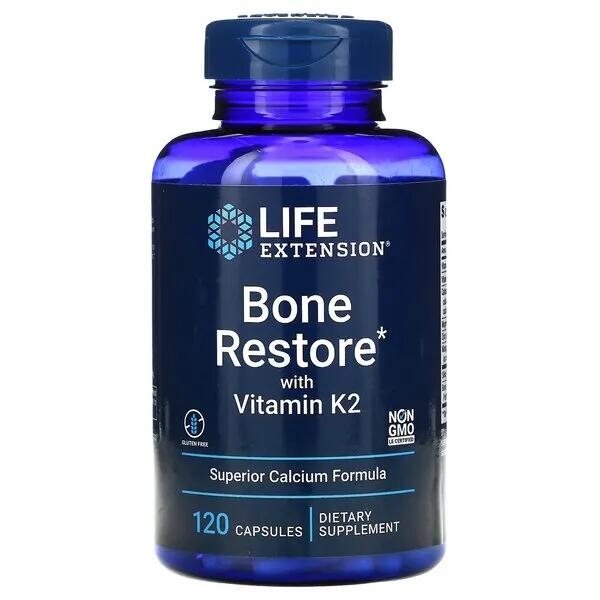 Bone Restore + Witamina K2 Life Extension 120 kapsułek