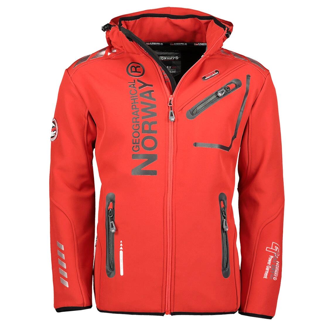 Geographical Norway Softshell ROYAUTE RED / BLACK MEN 068 DISTRI