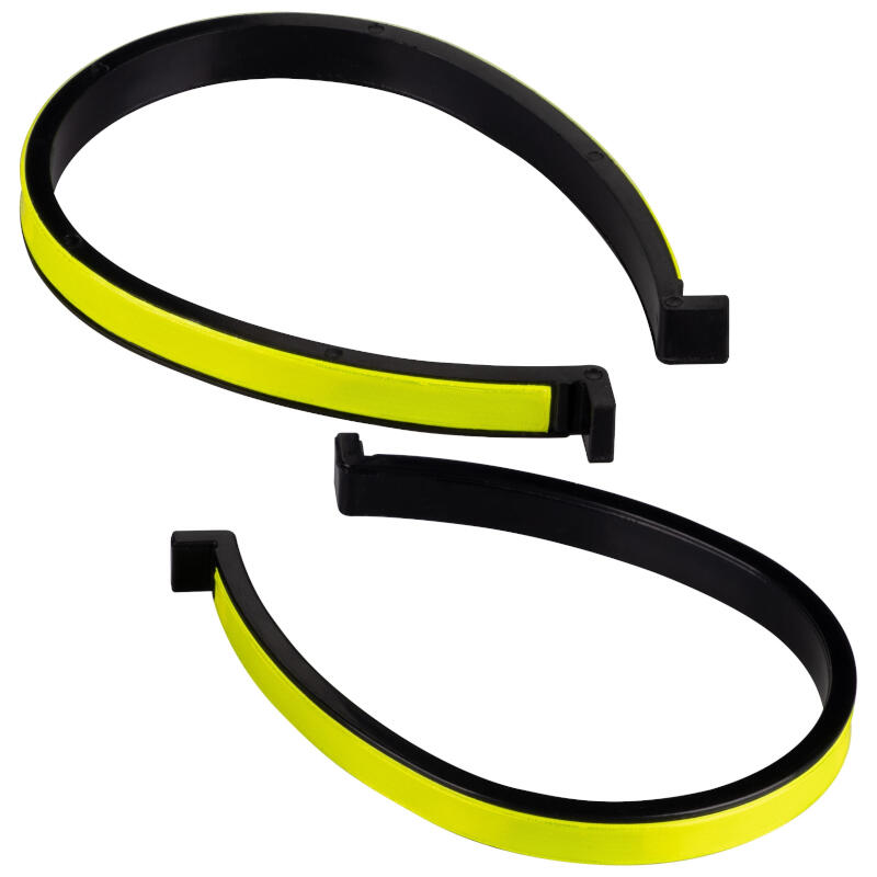 Klipsy plastikowe odblaskowe do spodni Force