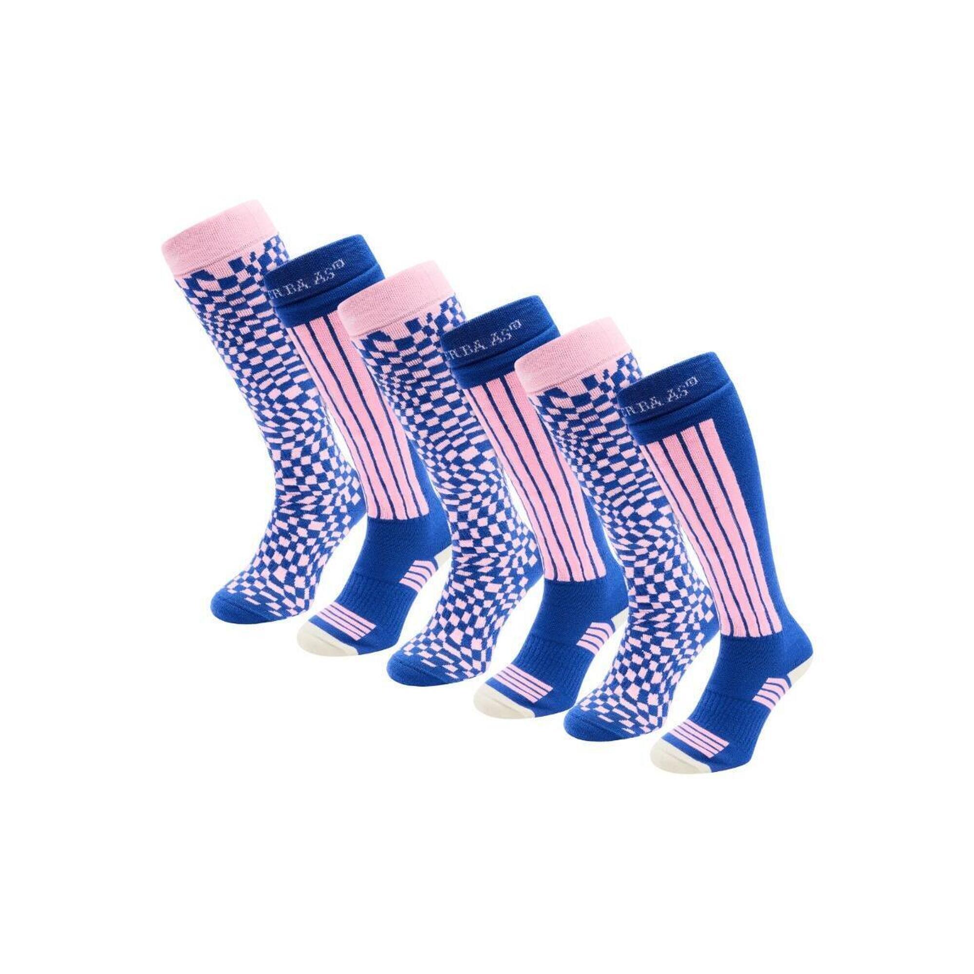 Skarpety narciarskie - Damskie - 6 par - Ballpoint Blue