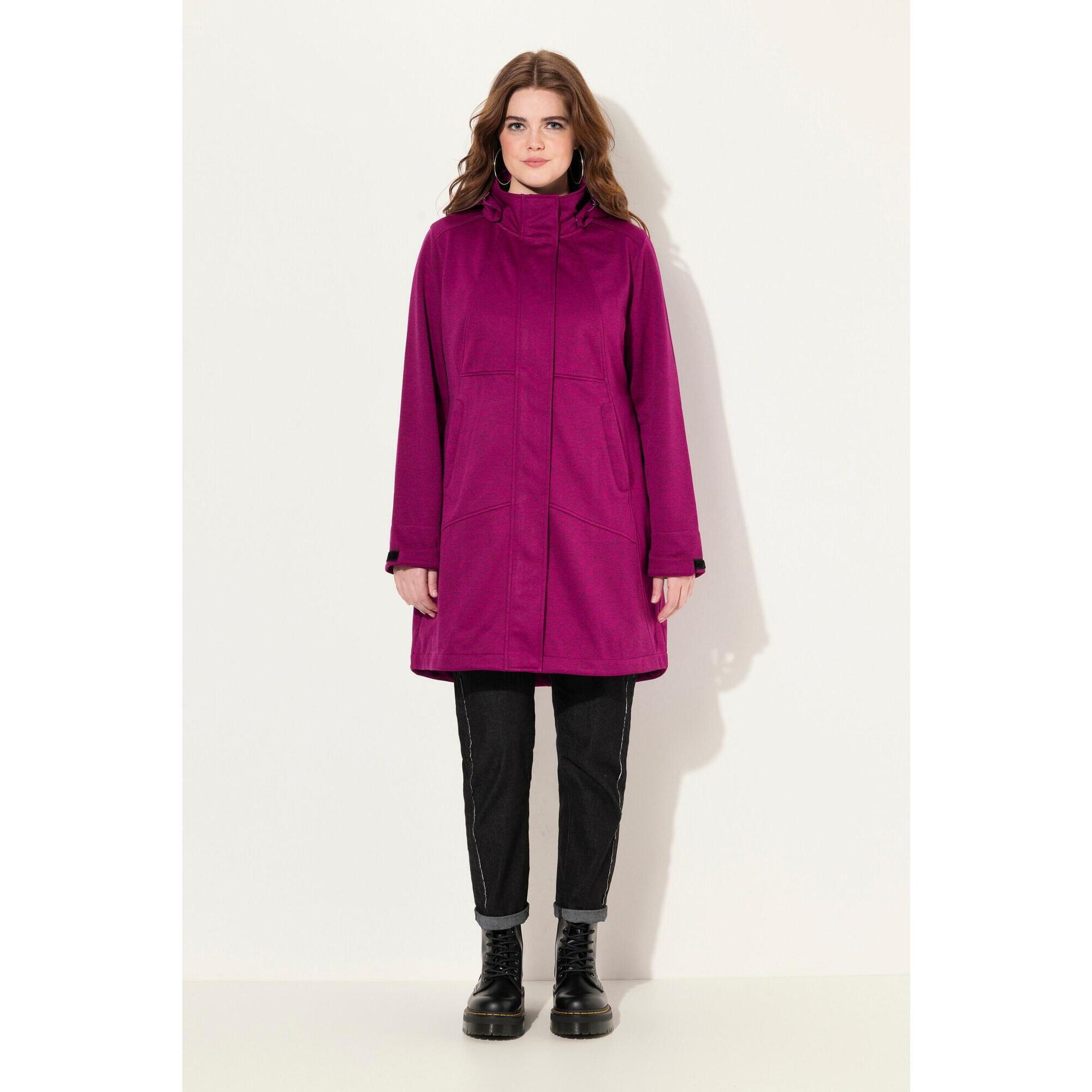 Damskie Kurtka softshell HYPRAR wodoodporna dwukierunkowy zamek odpinany kaptur