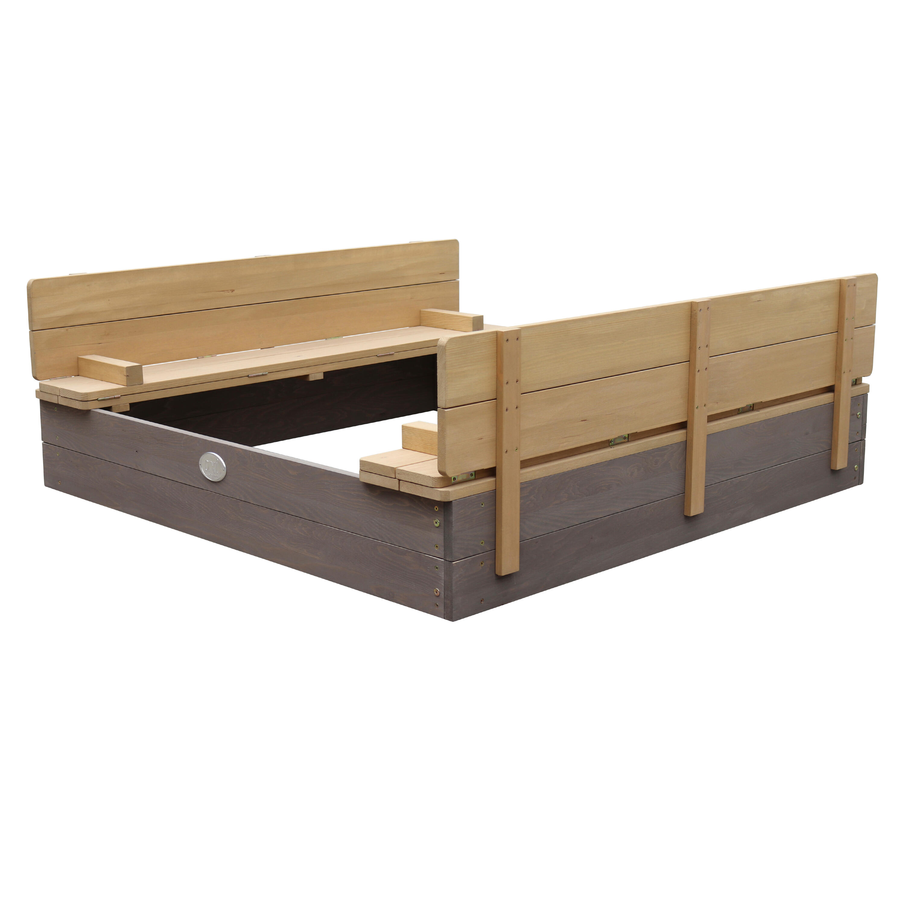 Drewniana piaskownica XL AXI Ella z pokrywą - 120 x 120 cm