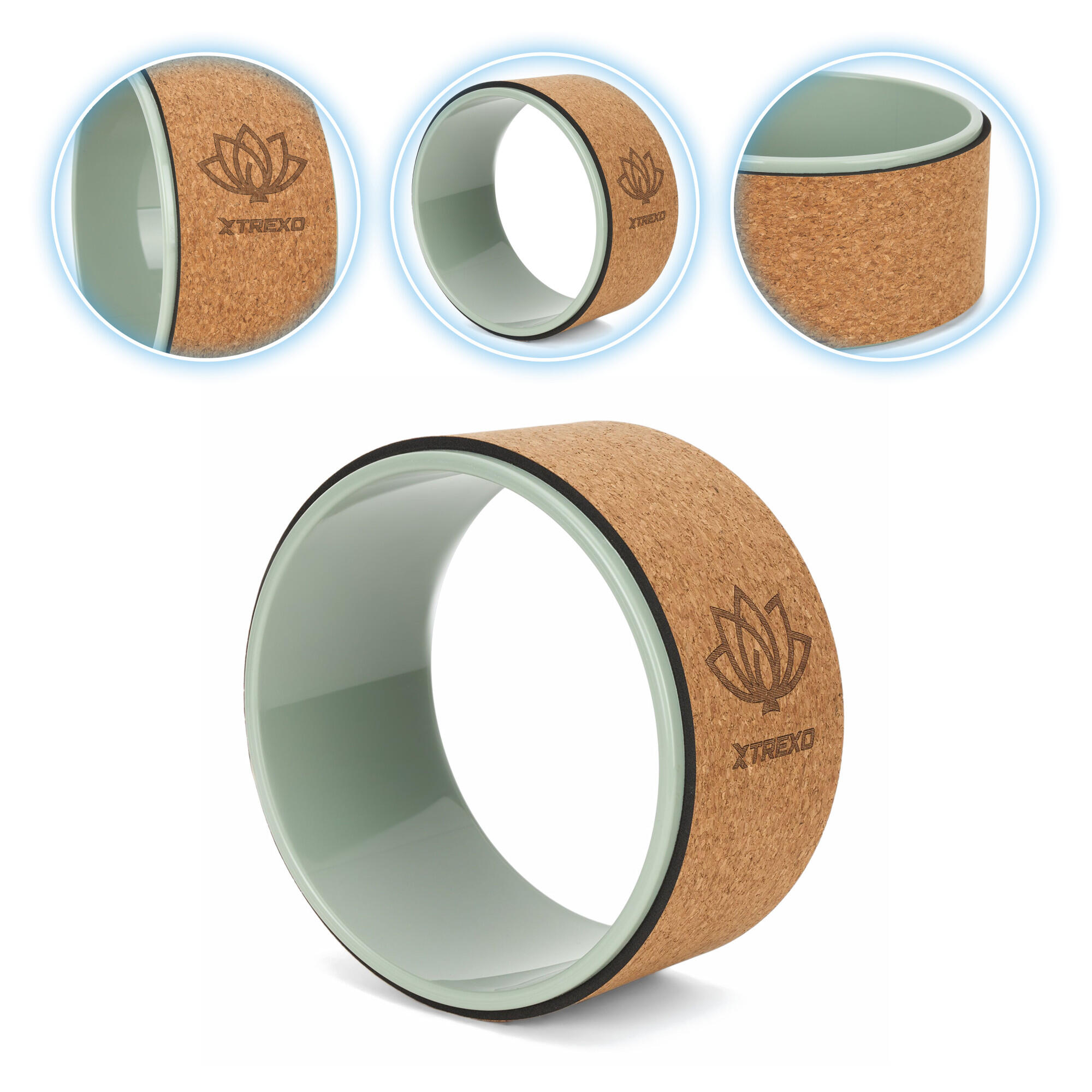 Obręcz do jogi XTREXO korkowa Flowheel