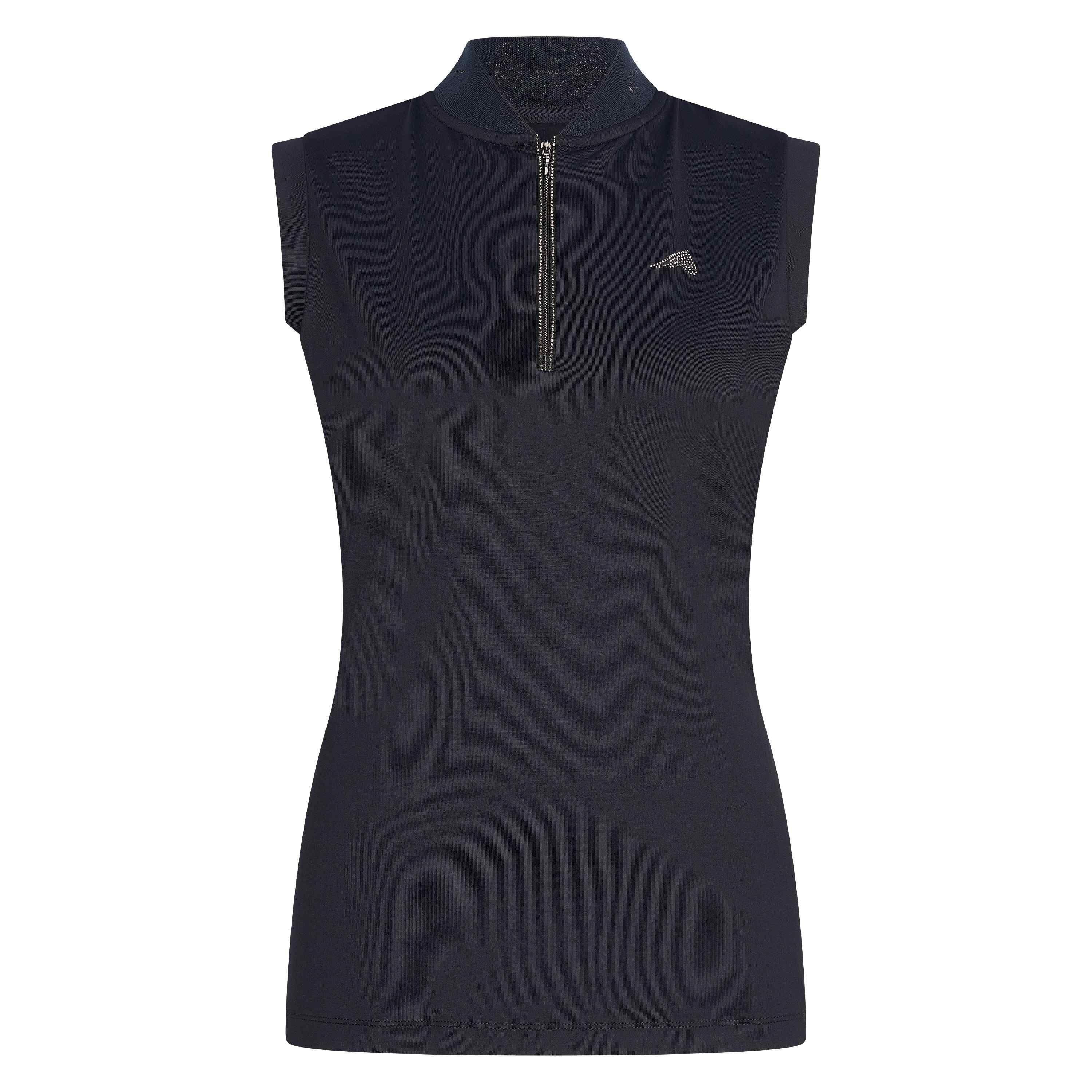 Damska koszulka jeździecka bez rękawów z zamkiem błyskawicznym Euro-Star Ramona
