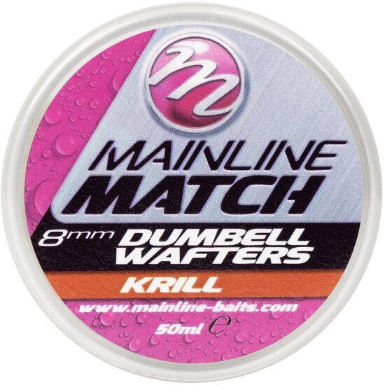 Przynęta Kulki Mainline Match Dumbell Wafters Red Krill 8Mm