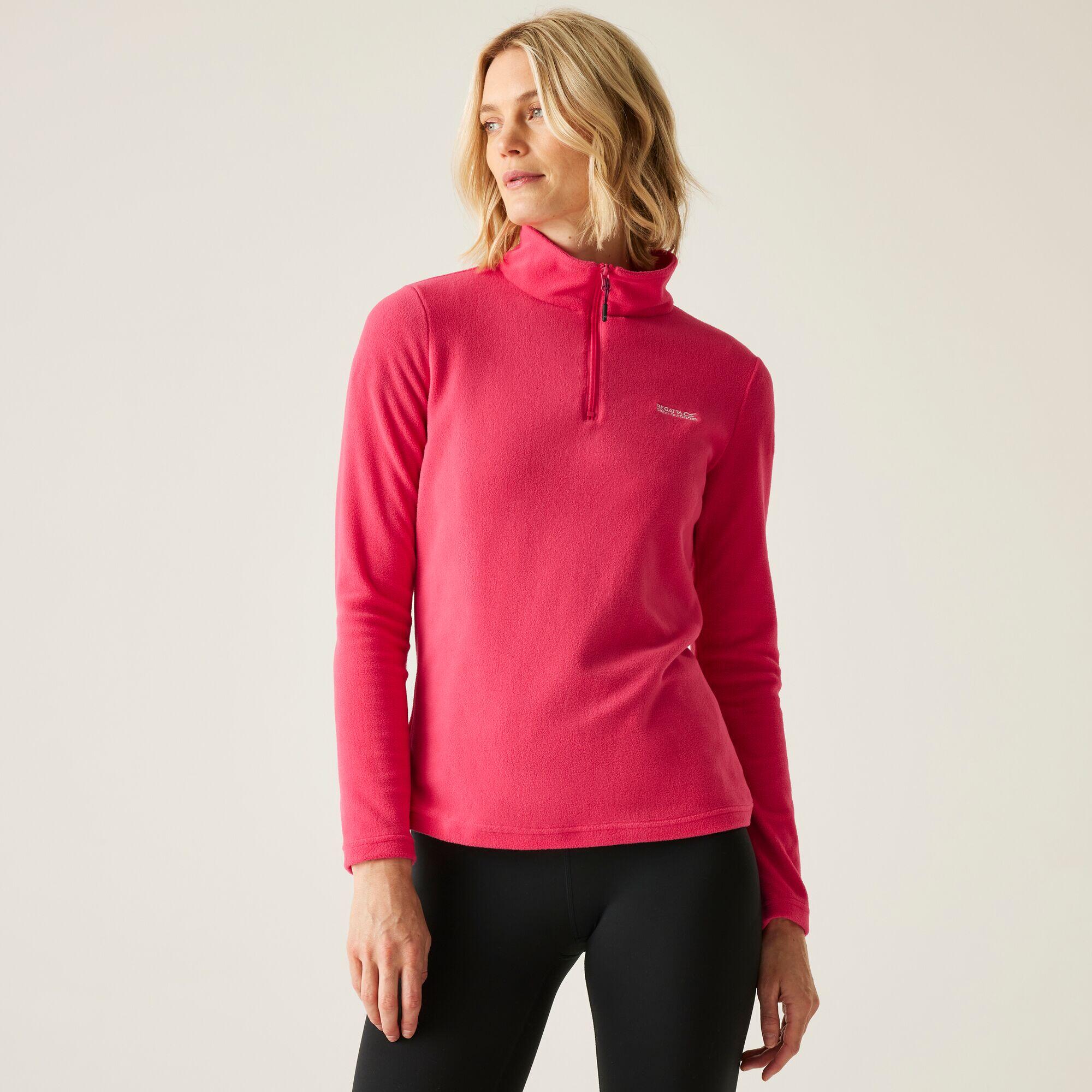 Damski lekki polar turystyczny Sweethart z zamkiem błyskawicznym do połowy