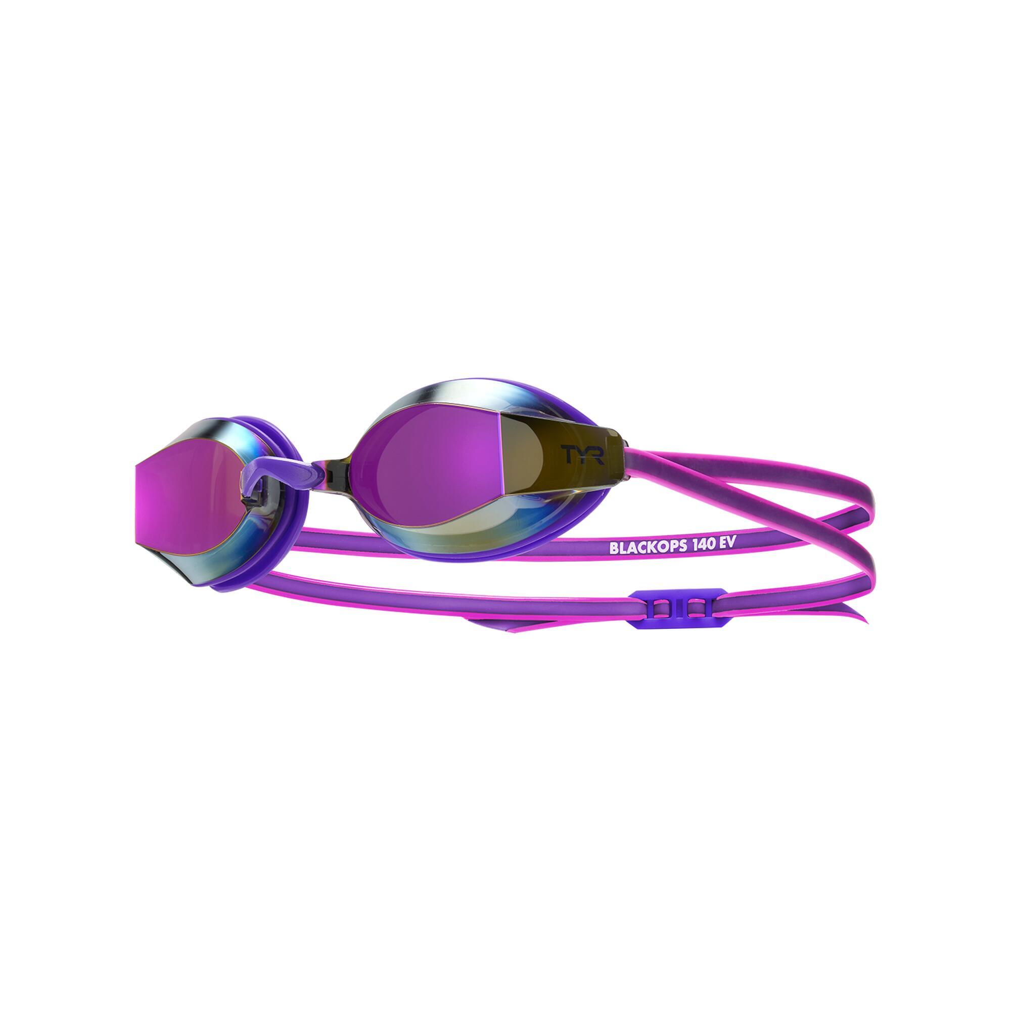 TYR Women's Black Ops 140 EV Mirrored Racing Goggles – Performance & Confort