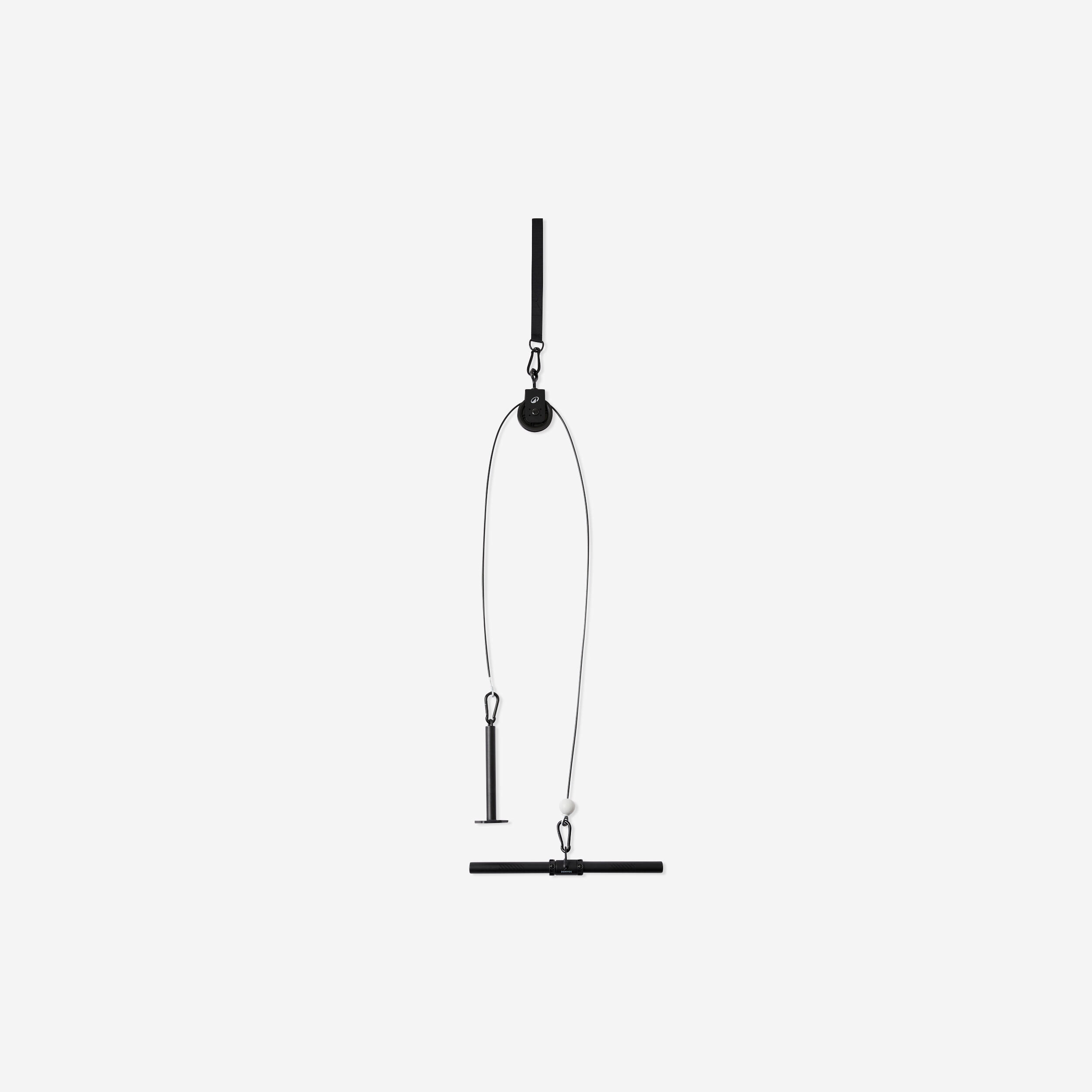 Wyciąg do treningu siłowego z drążkiem i talerzem