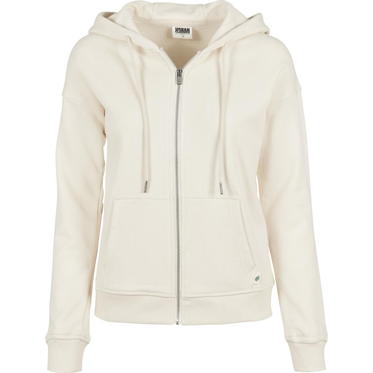 Bluza damska z kapturem Urban Classics organic terry zip-Duże rozmiary